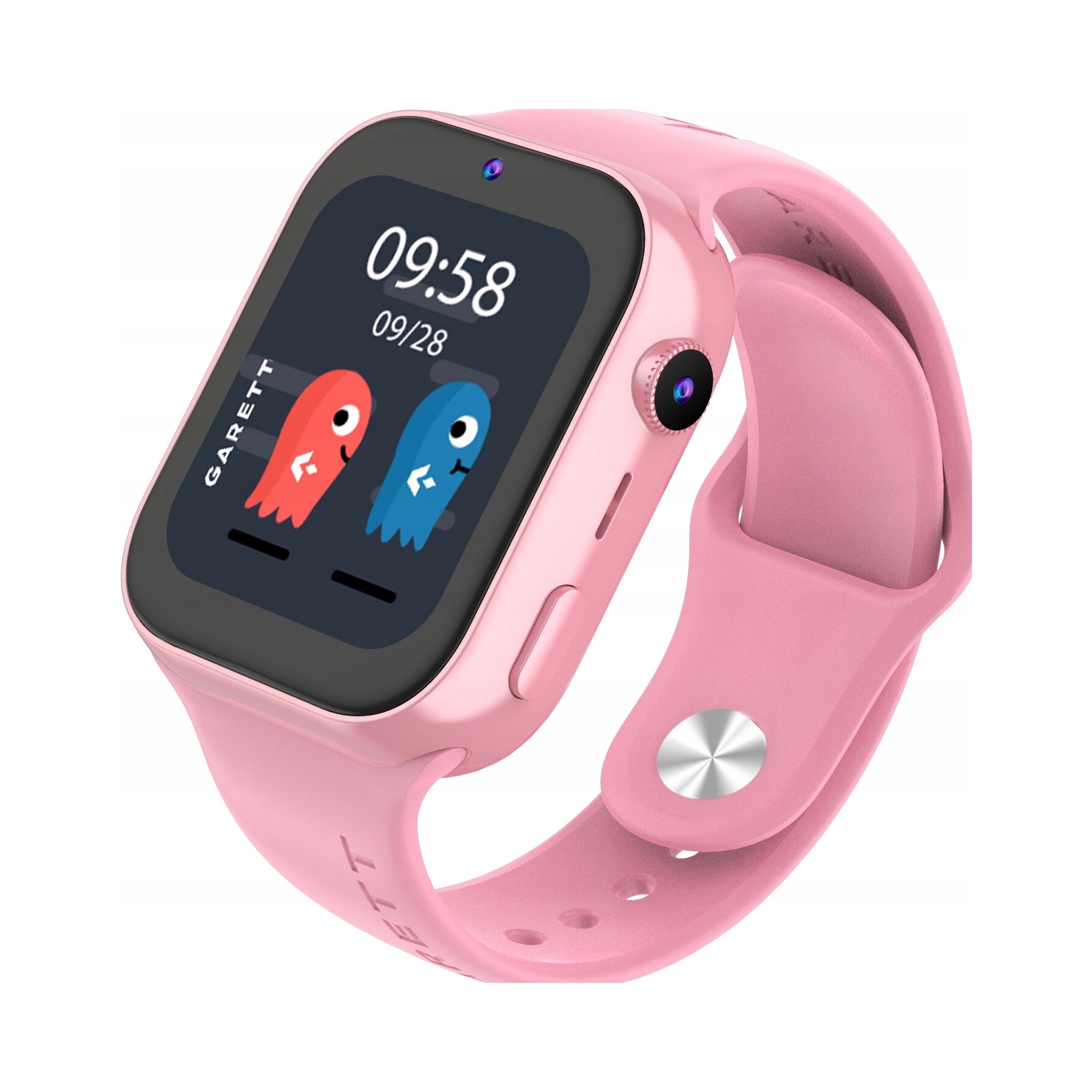 Smartwatch Garett Kids Twin 2 Różowy 4G Gps WiFi Aparat Wideorozmowy Sos Ai