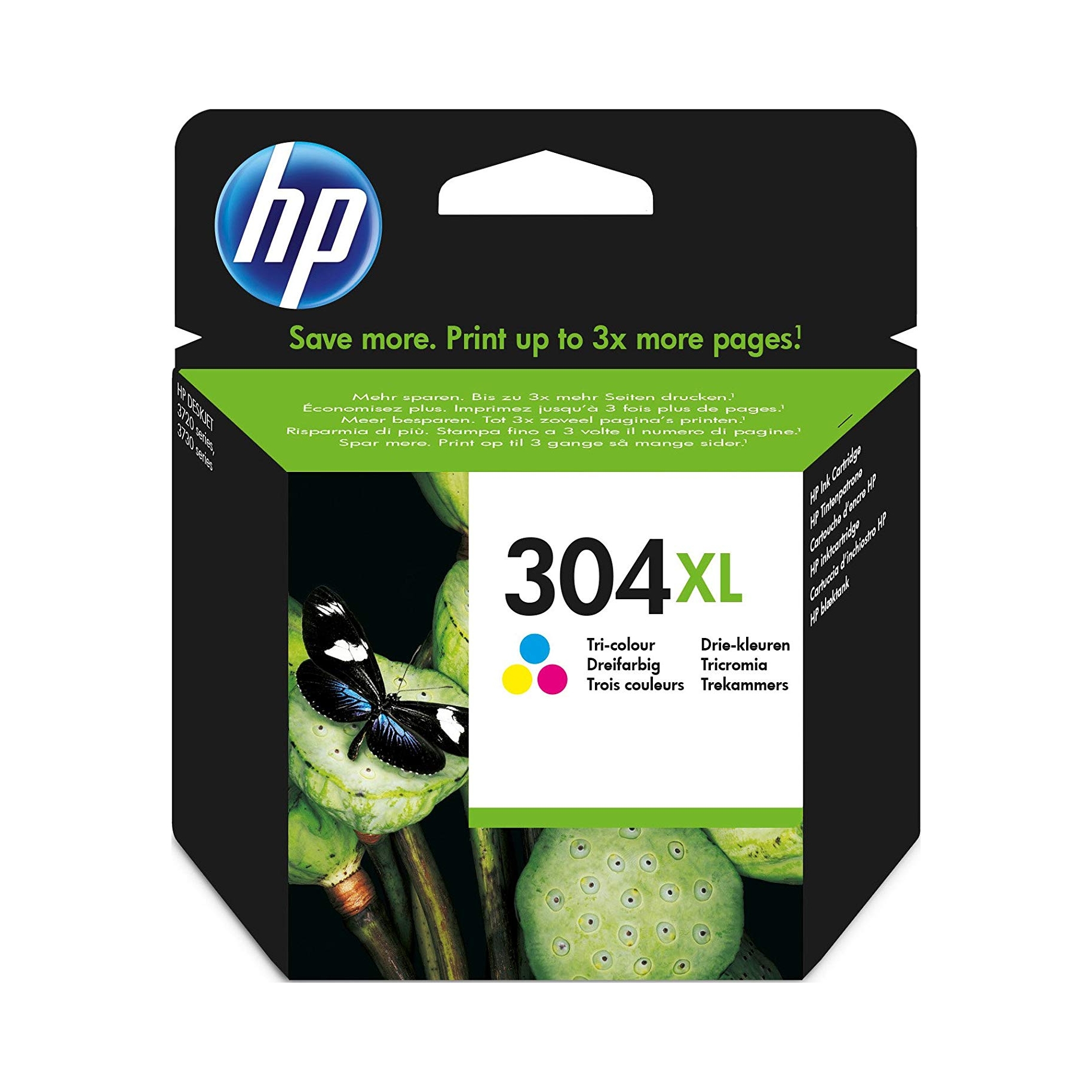 Inkoustová kazeta Hp 304XL Tříbarevná Instant Ink N9K07AE
