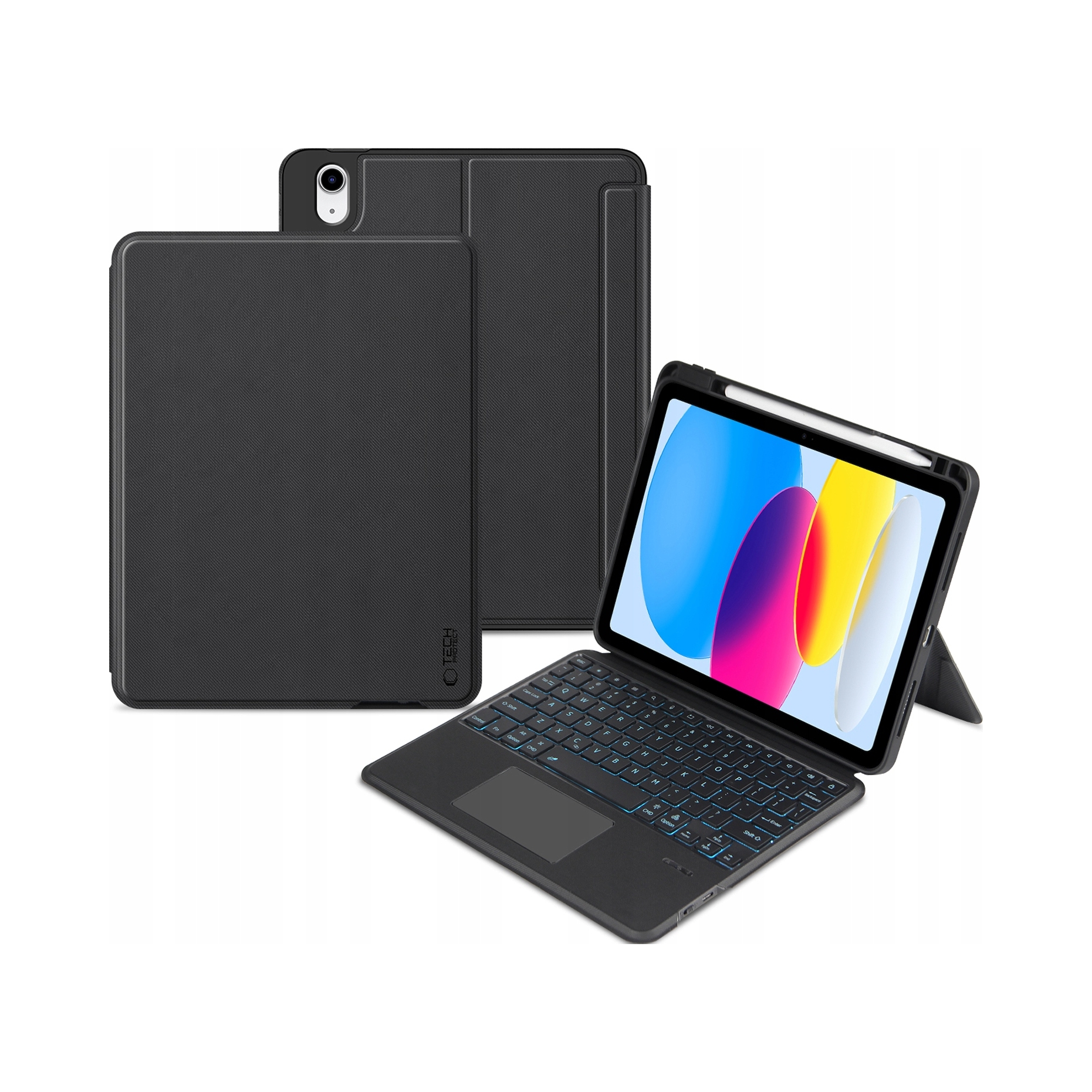 Pouzdro s Bluetooth klávesnicí pro iPad 11 10.9 2025/2022 Tech-Protect