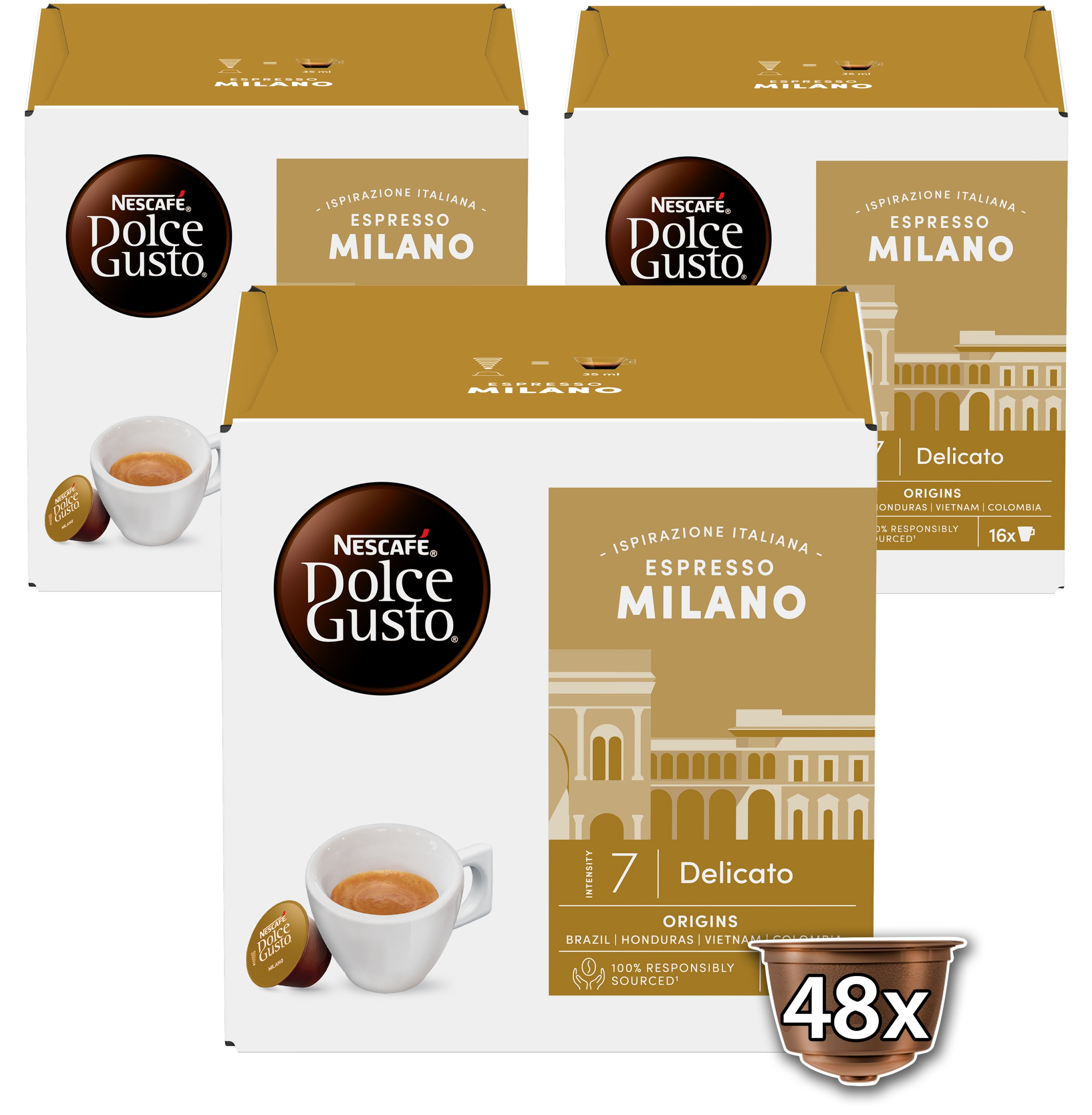 Kapsle pro Dolce Gusto Nescafe Dolce Gusto Espresso Milano 48 ks