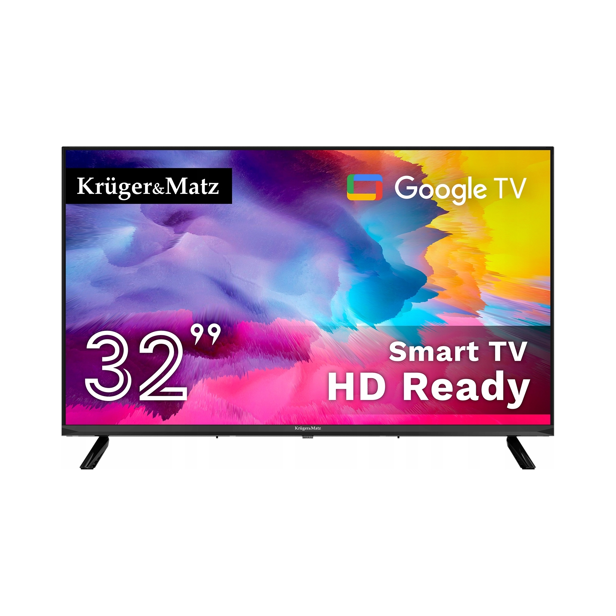 Kruger&Matz Televízor 32" Hd Google Tv, DVB-T2/S2/T/C, Hevc
