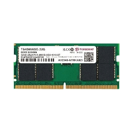 Pamäť Ram Sodimm DDR5 Transcend 32GB 4800MHz CL40 (1x32GB) JM4800ASE-32G