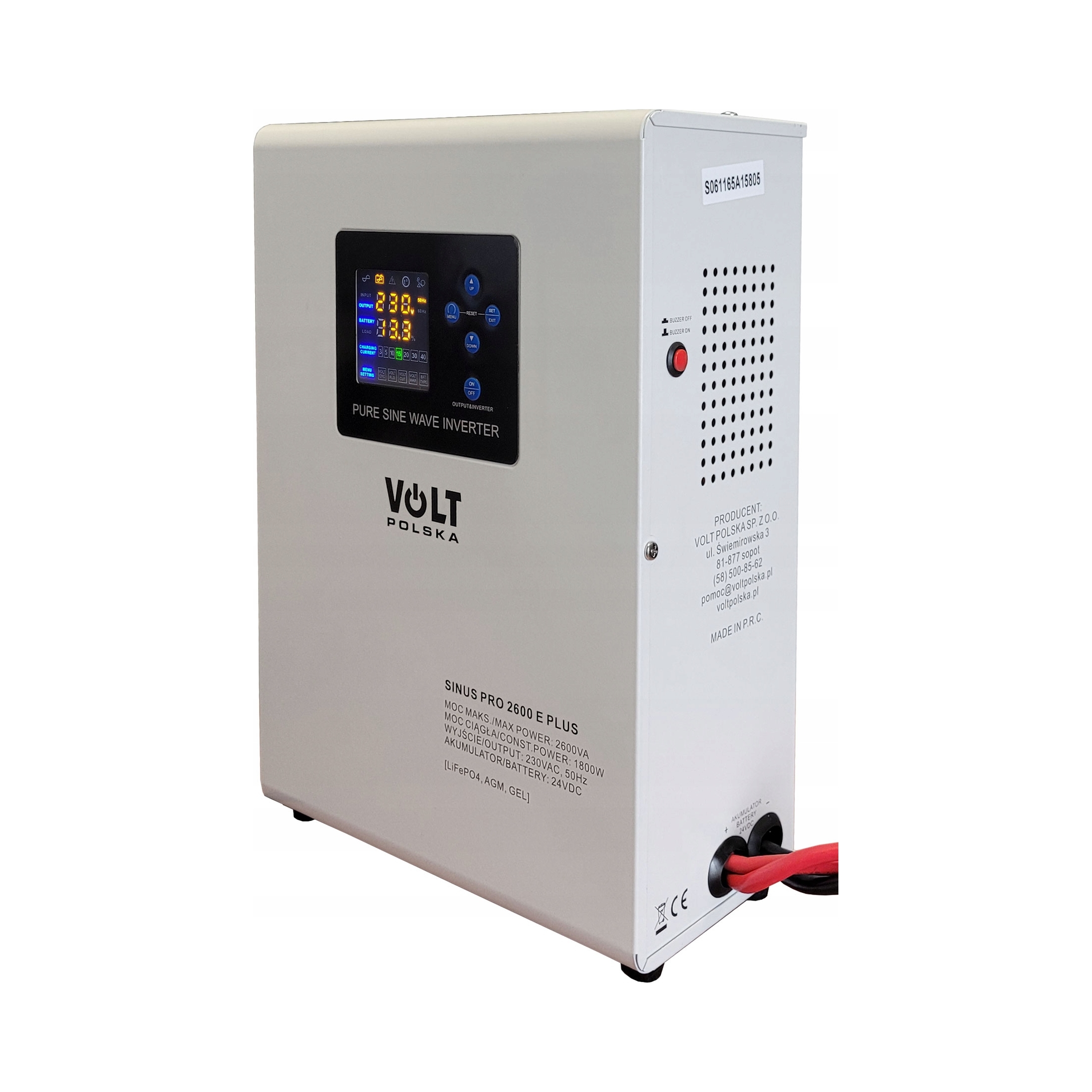 Sinus Pro 2600 E Plus 24/230V (1800/2600W) Núdzový Napájací Zdroj Volt