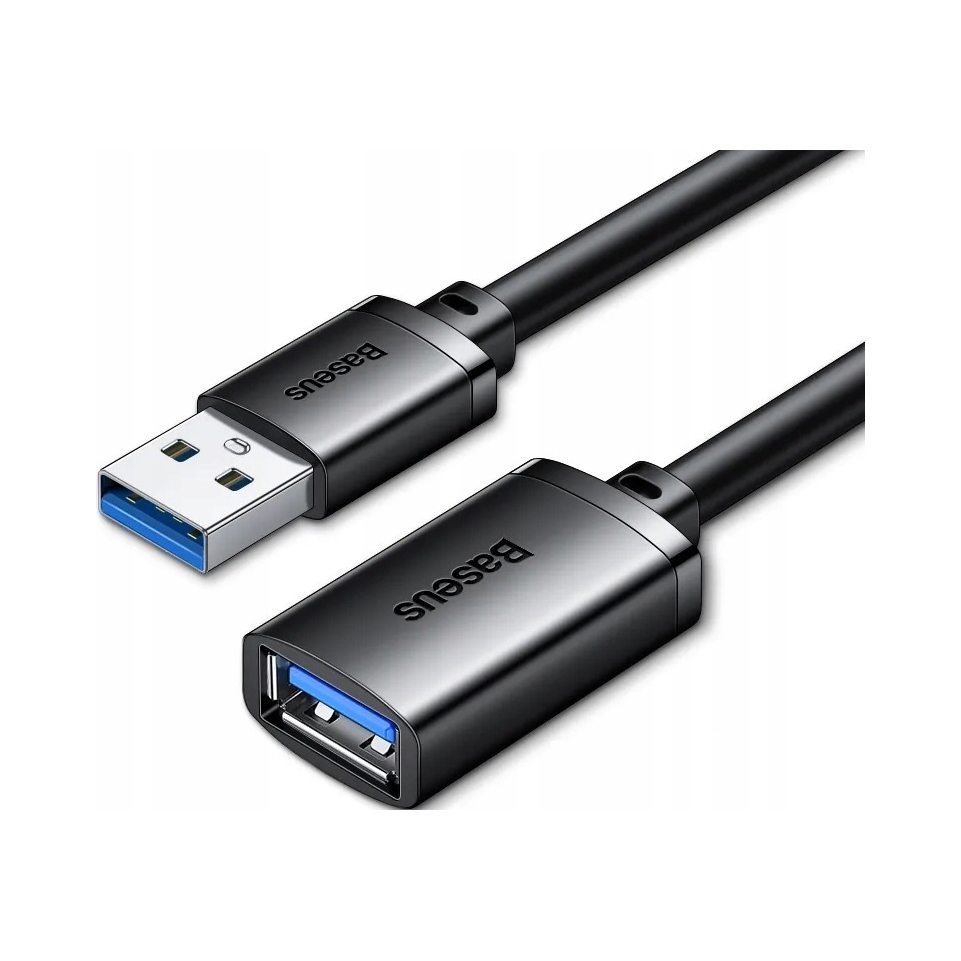 Baseus kabel przedłużacz adapter przejściówka USB 3.0 męski do żeński, 2m