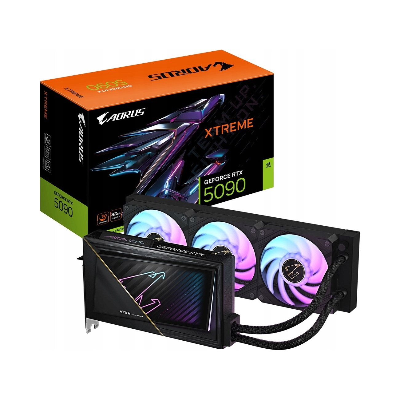 Grafická karta Gigabyte Aorus Rtx 5090 Xtreme Waterforce 32GB GDDR7 DLSS4