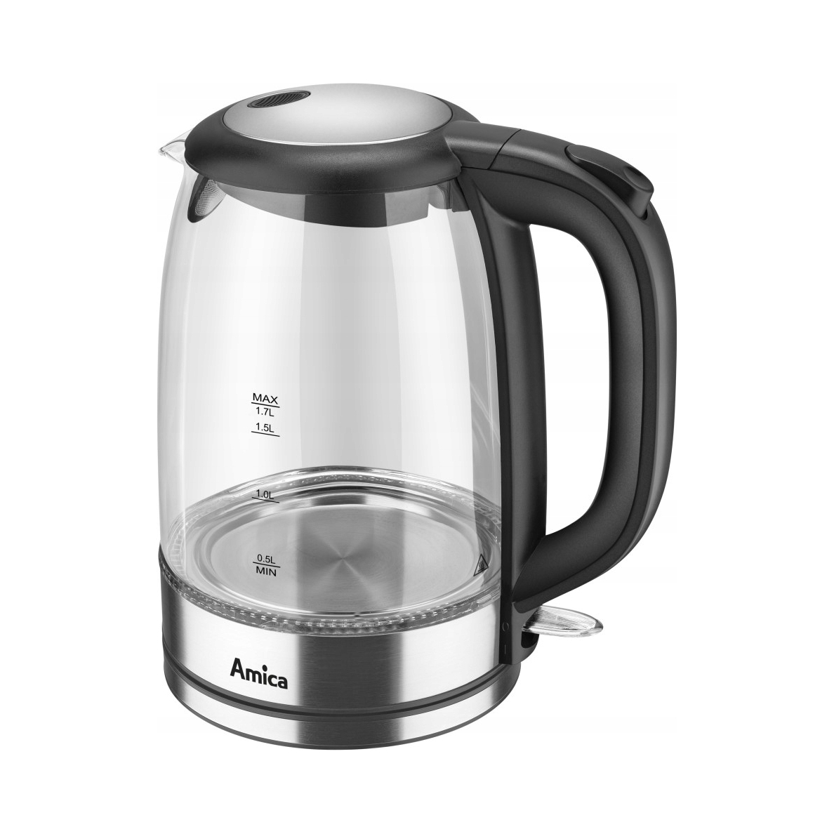 Rychlovarná konvice Amica Kd 2050G 2200 W 1,7 l stříbrná/šedá