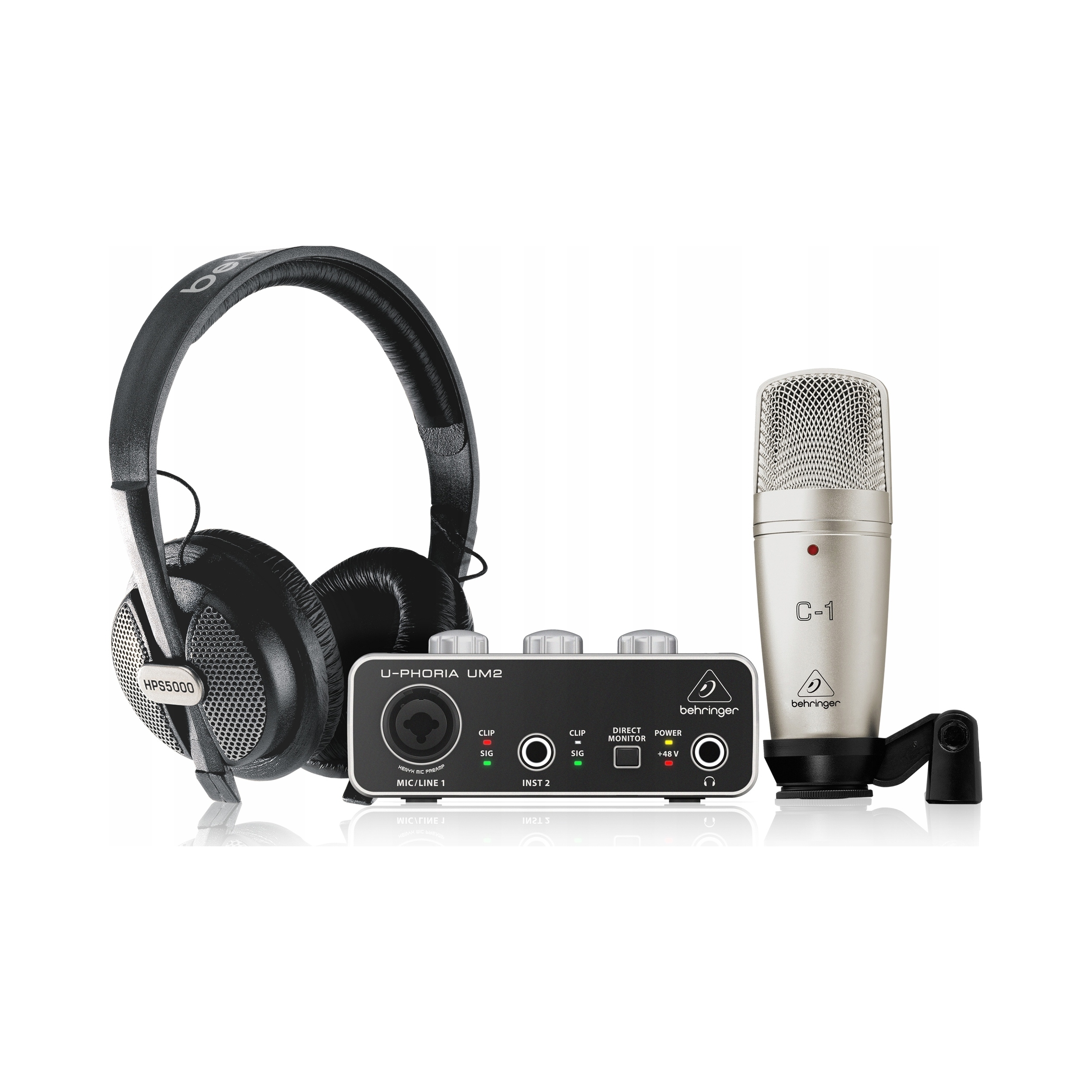 Behringer U-phoria Studio sada pro nahrávání podcastů homerecordingu