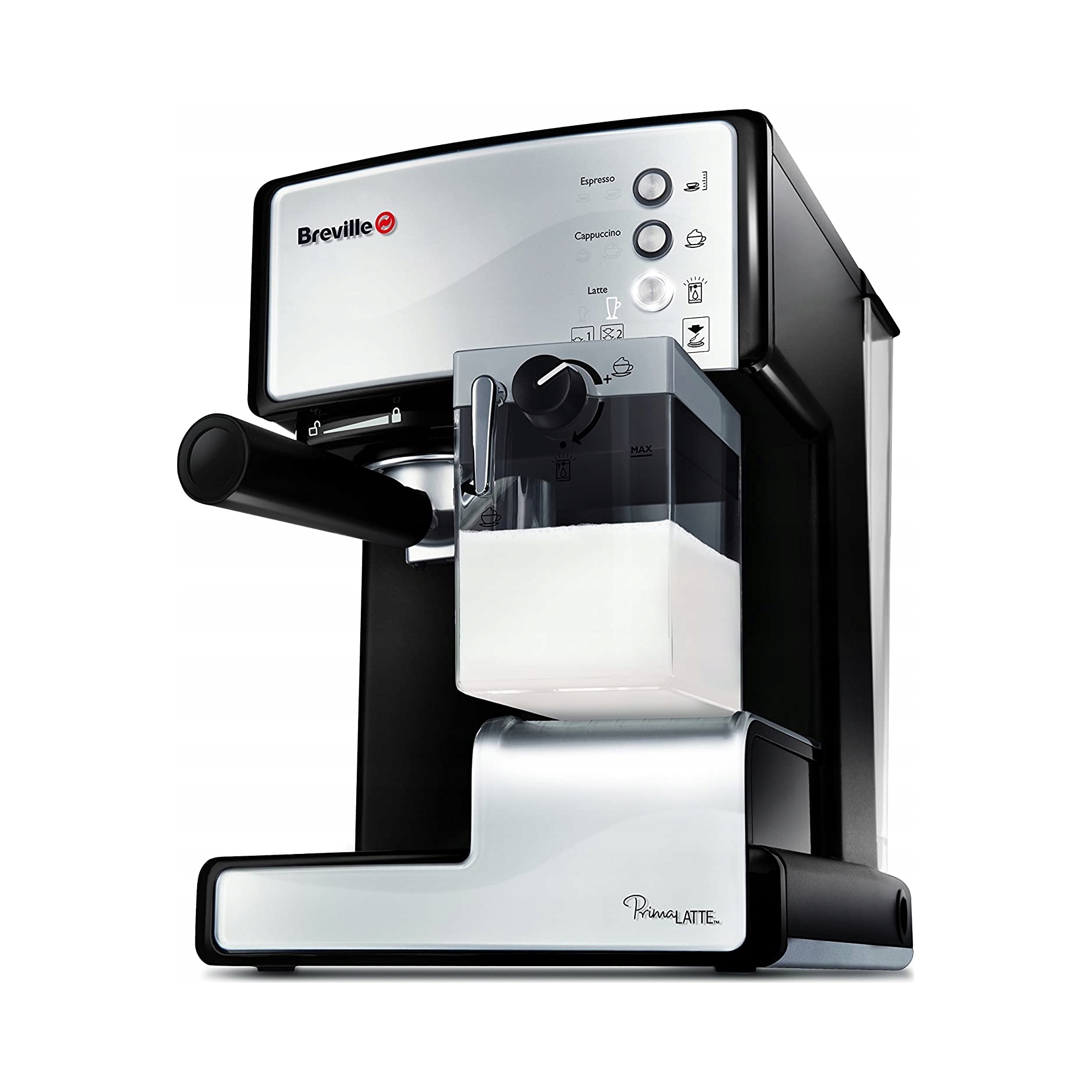 Kolbowy ekspres ciśnieniowy Breville Prima Latte 1238 W srebrny/szary