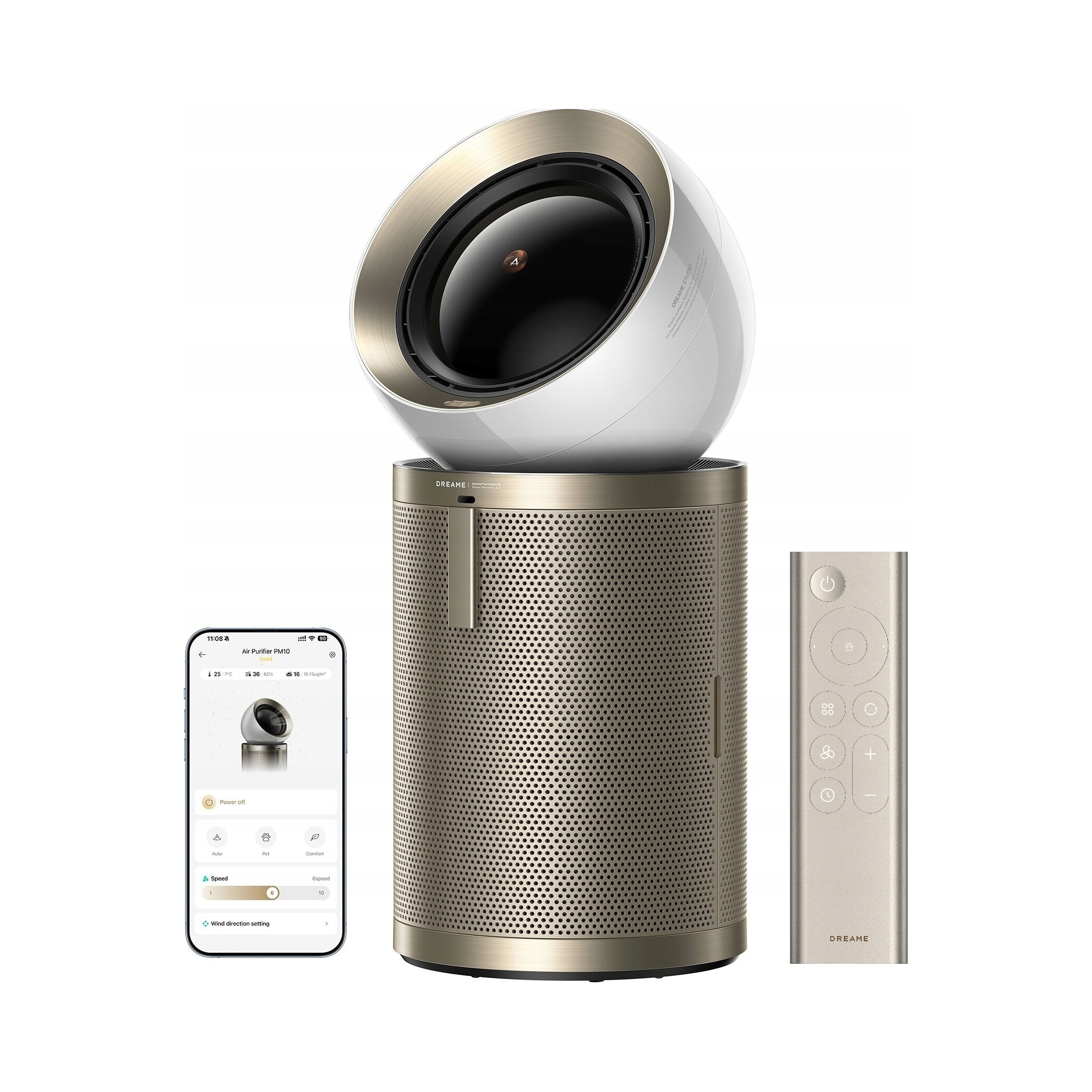 Čistička vzduchu Dreame Air Purifier PM10 Zlatá