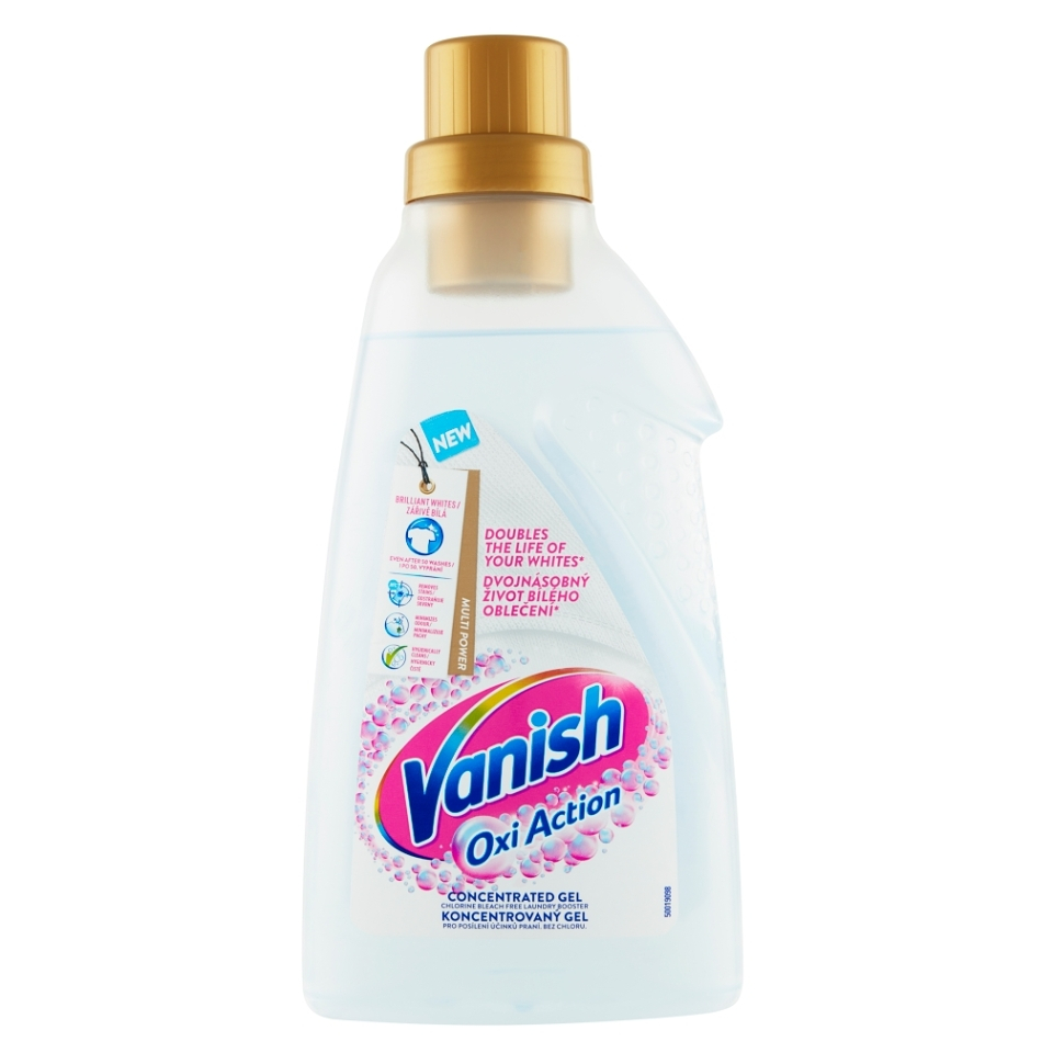 Vanish Oxi Action White gel na bělení a odstraňování skvrn 750 ml