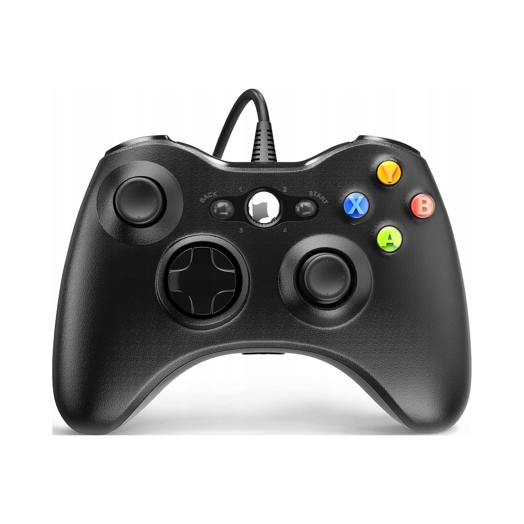 Pad do gier Diswoe przewodowy czarny USB do Xbox 360/PC z wibracjami
