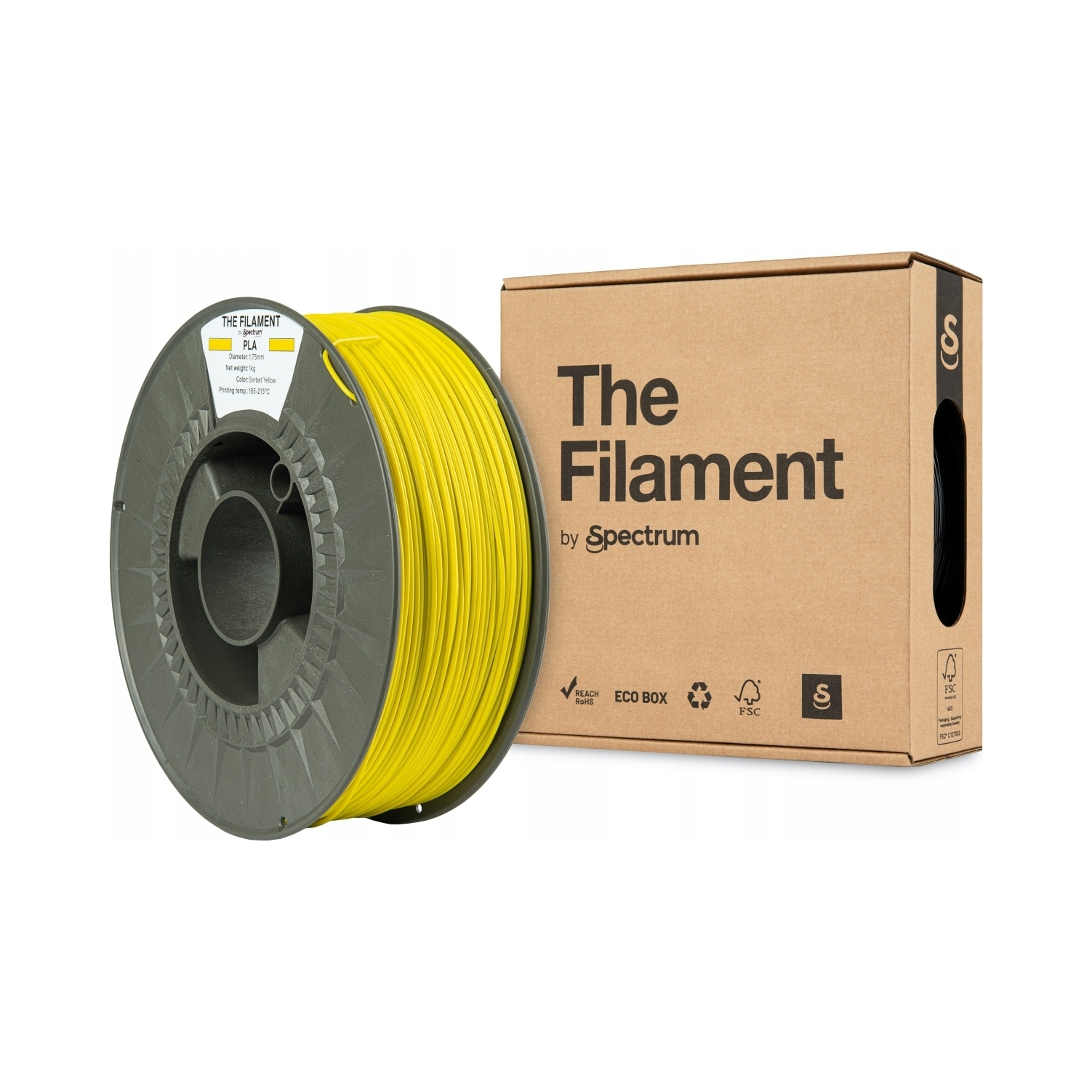 Filament Spectrum Pla 1 kg 1,75 mm, żółty sorbet