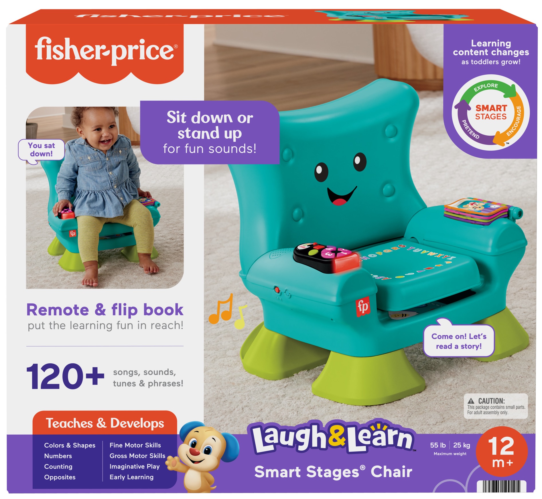 Fisher-Price Edukacyjny Fotel Malucha Zabawka interaktywna j. angielski