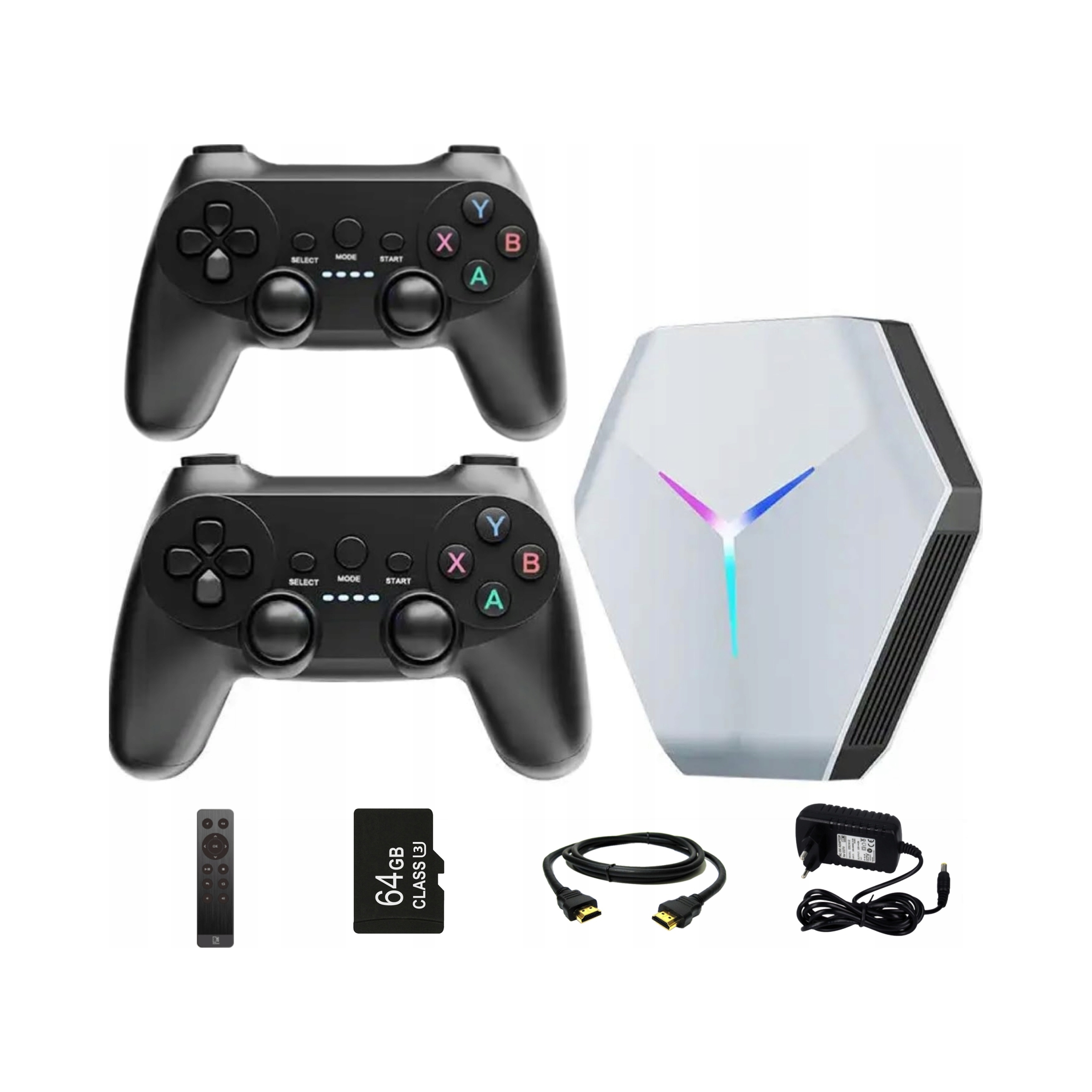 Konsola Retro X10 64 GB 37500 gier 2 pady HDMI
