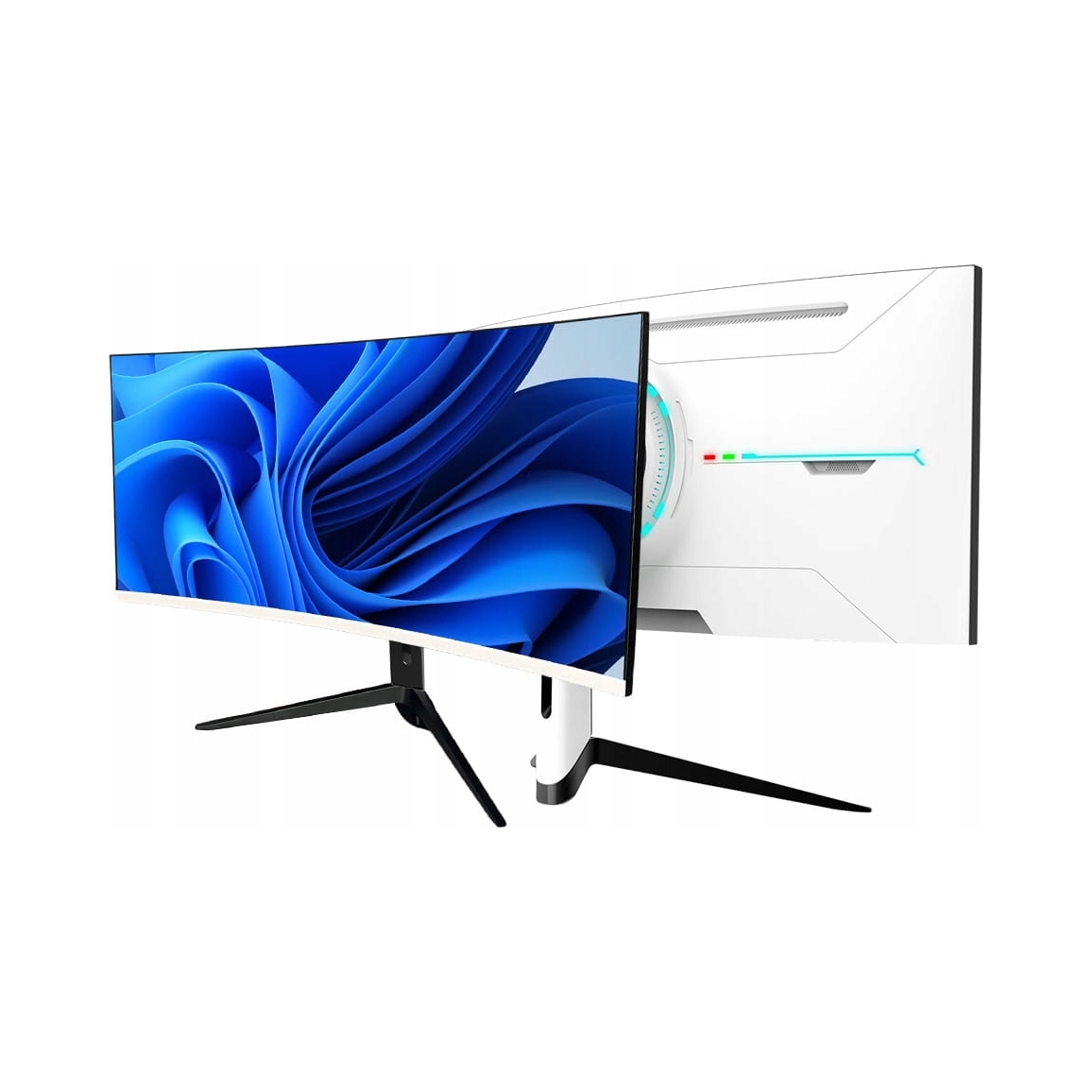 Monitor 34" zakřivený 180Hz herní 3440x1440 1ms pro hráče Rgb. Bílý