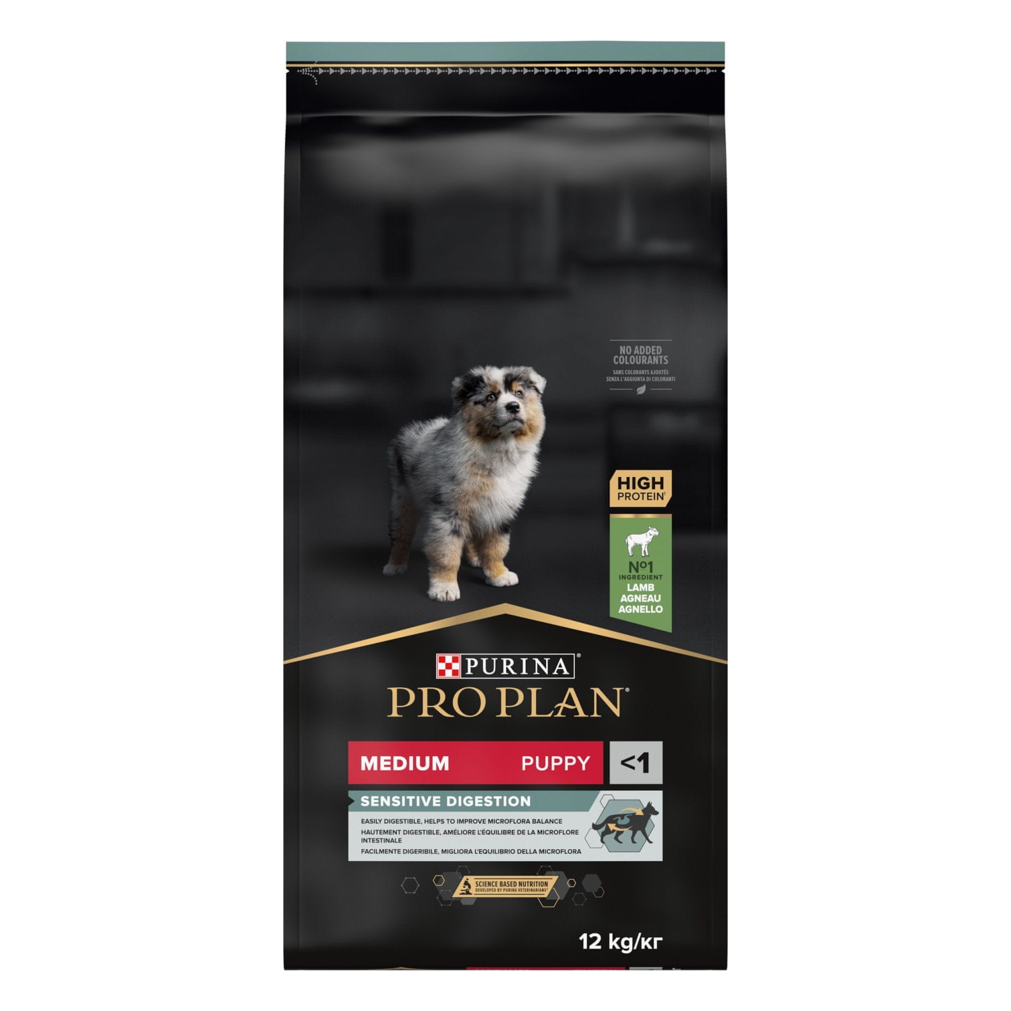 Levně Pro Plan Puppy Medium Sensitive Digestion Jehněčí 12 kg