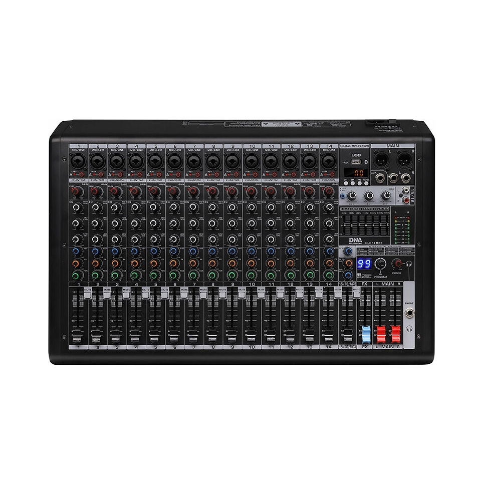 Dna Hlc 14 MK2 analógový zvukový mixér 14 kanálov
