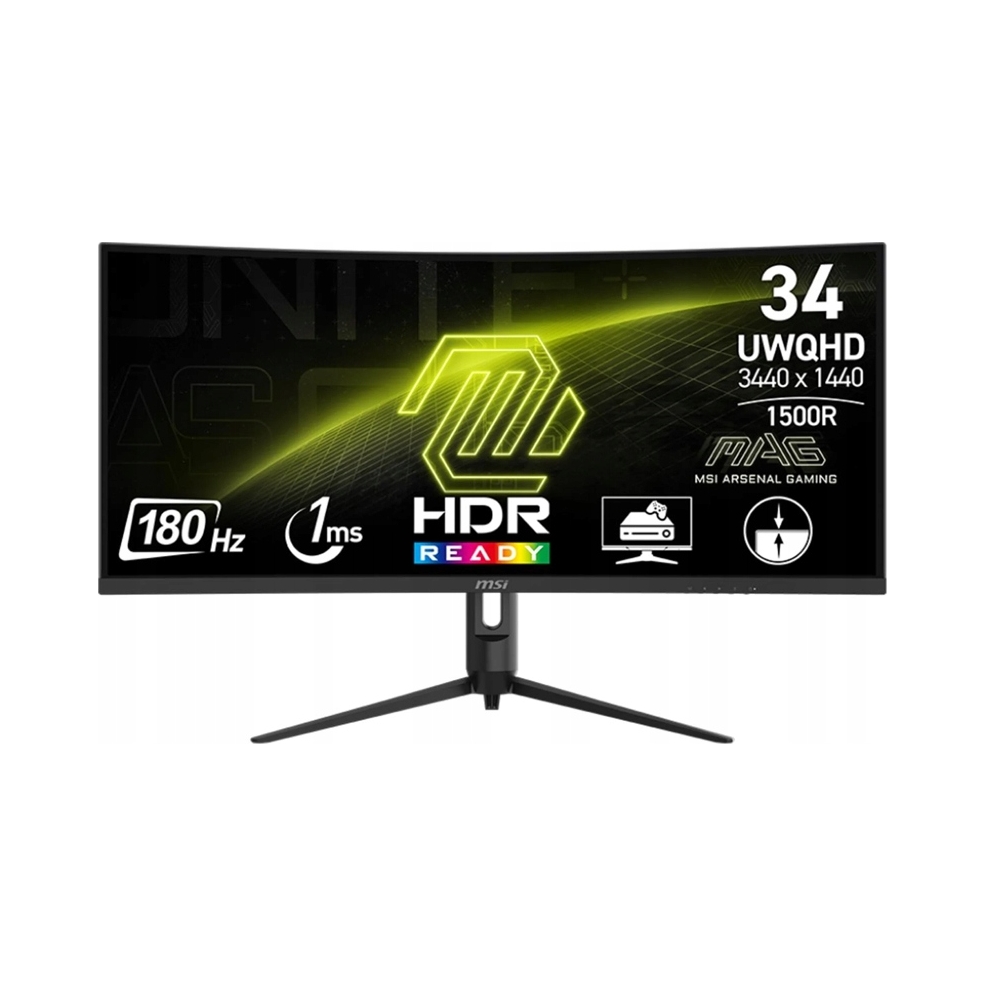 Msi Mag 342CQR E2 34" Herný monitor Led Va 180Hz 1ms 3440 × 1440