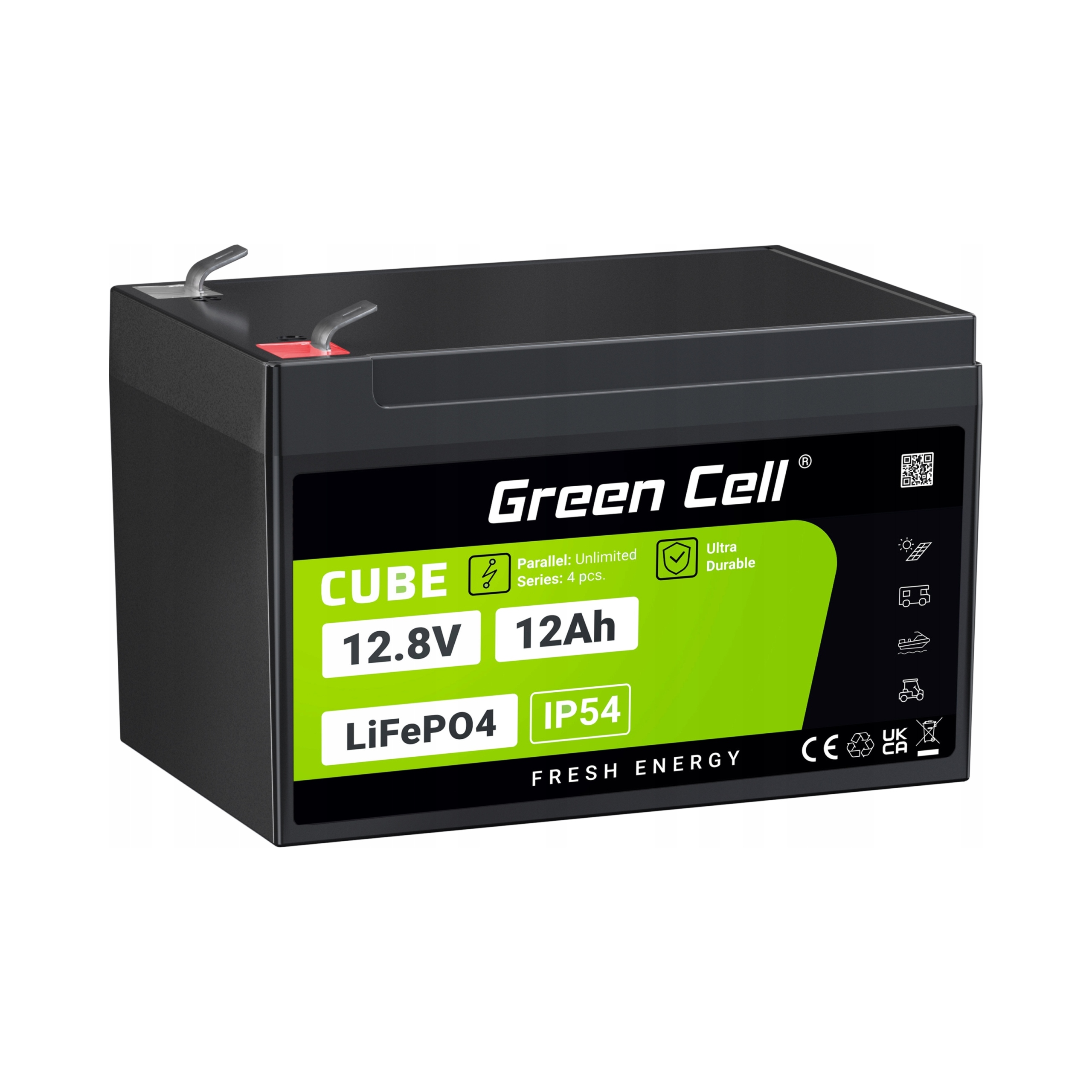 Batéria LiFePO4 Cube 12Ah 12.8V 153.6Wh