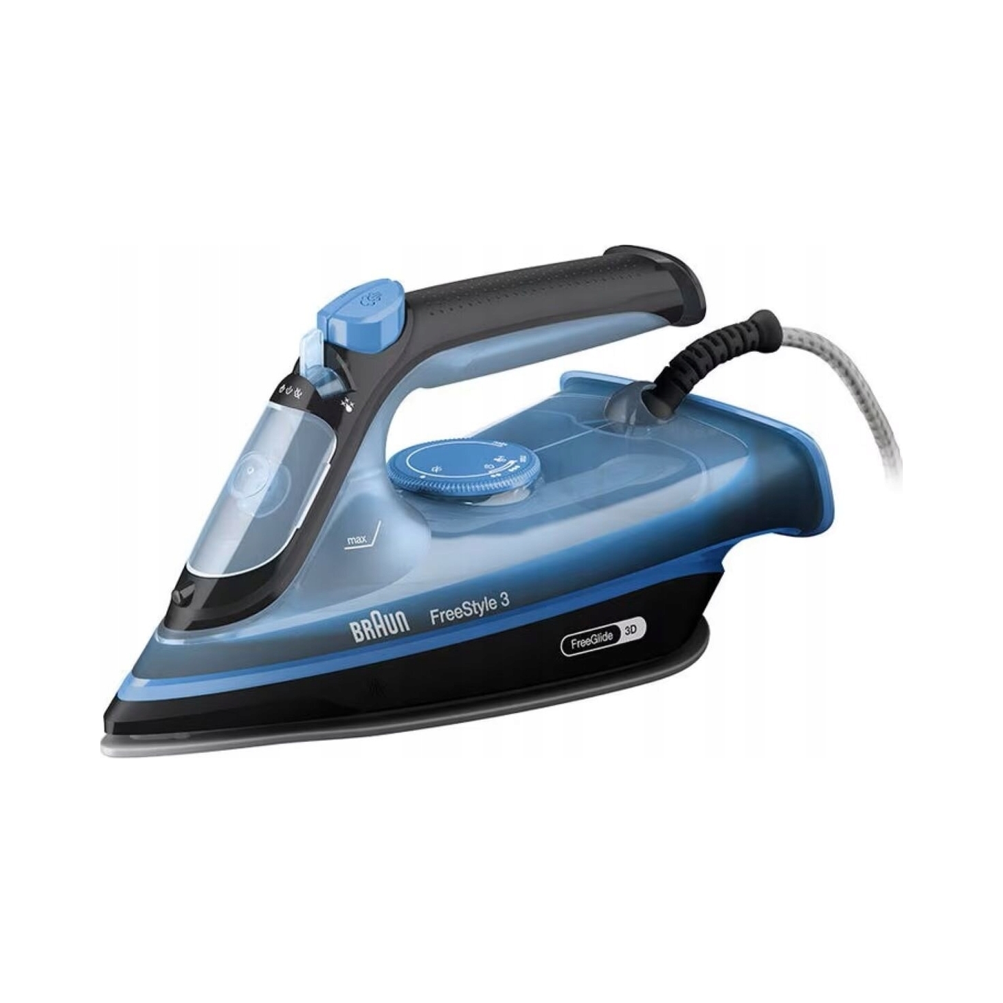 Żelazko parowe Braun FreeStyle 3 FI3194BK 2400W niebiesko-czarne