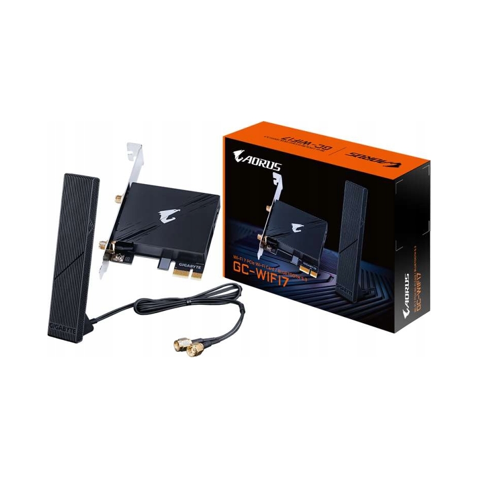 Karta sieciowa wi-fi 7 Pci Gigabyte Aorus GC-WIFI7 Bt Windows 11