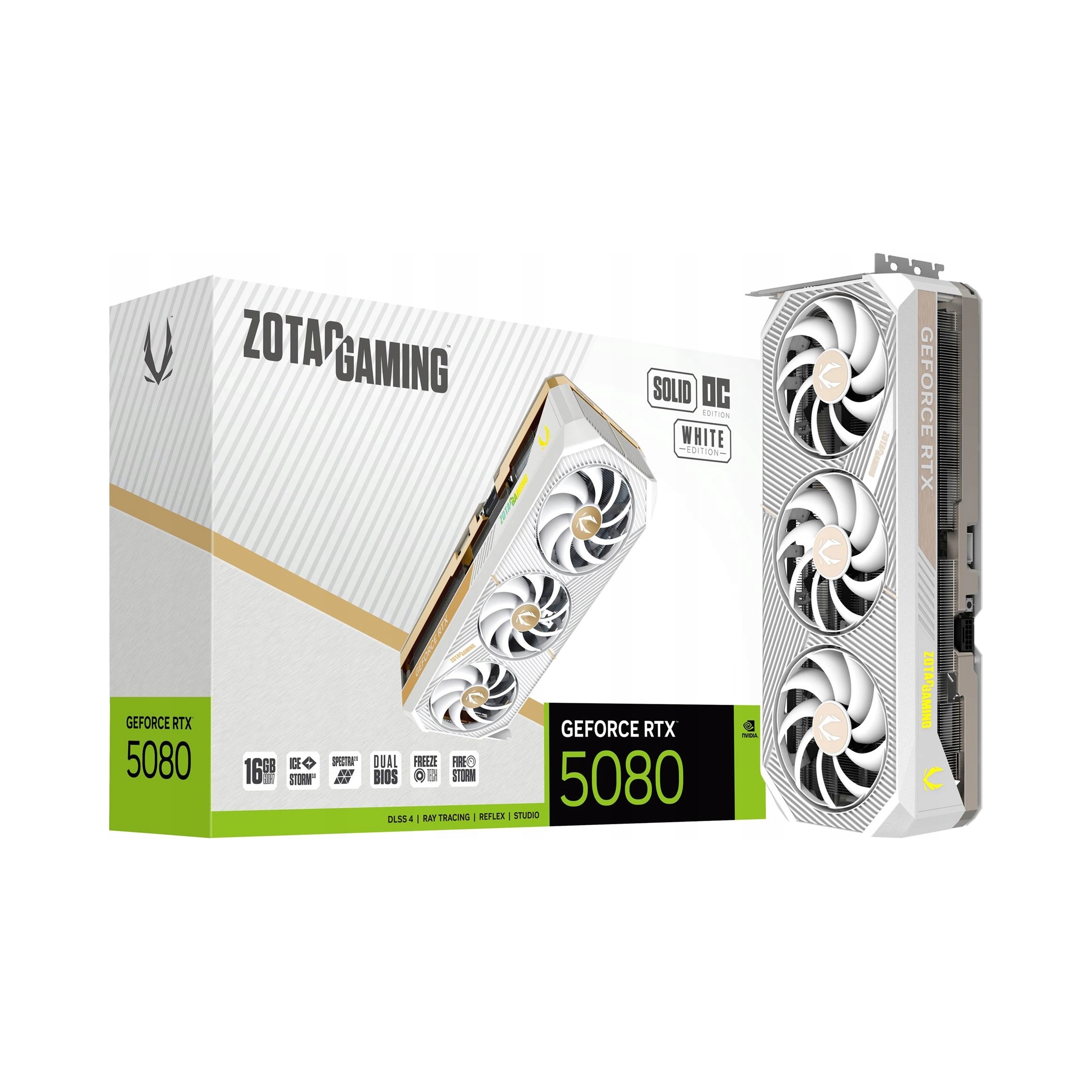 Karta graficzna Zotac GeForce Rtx 5080 Solid Oc White 16GB GDDR7 DLSS4