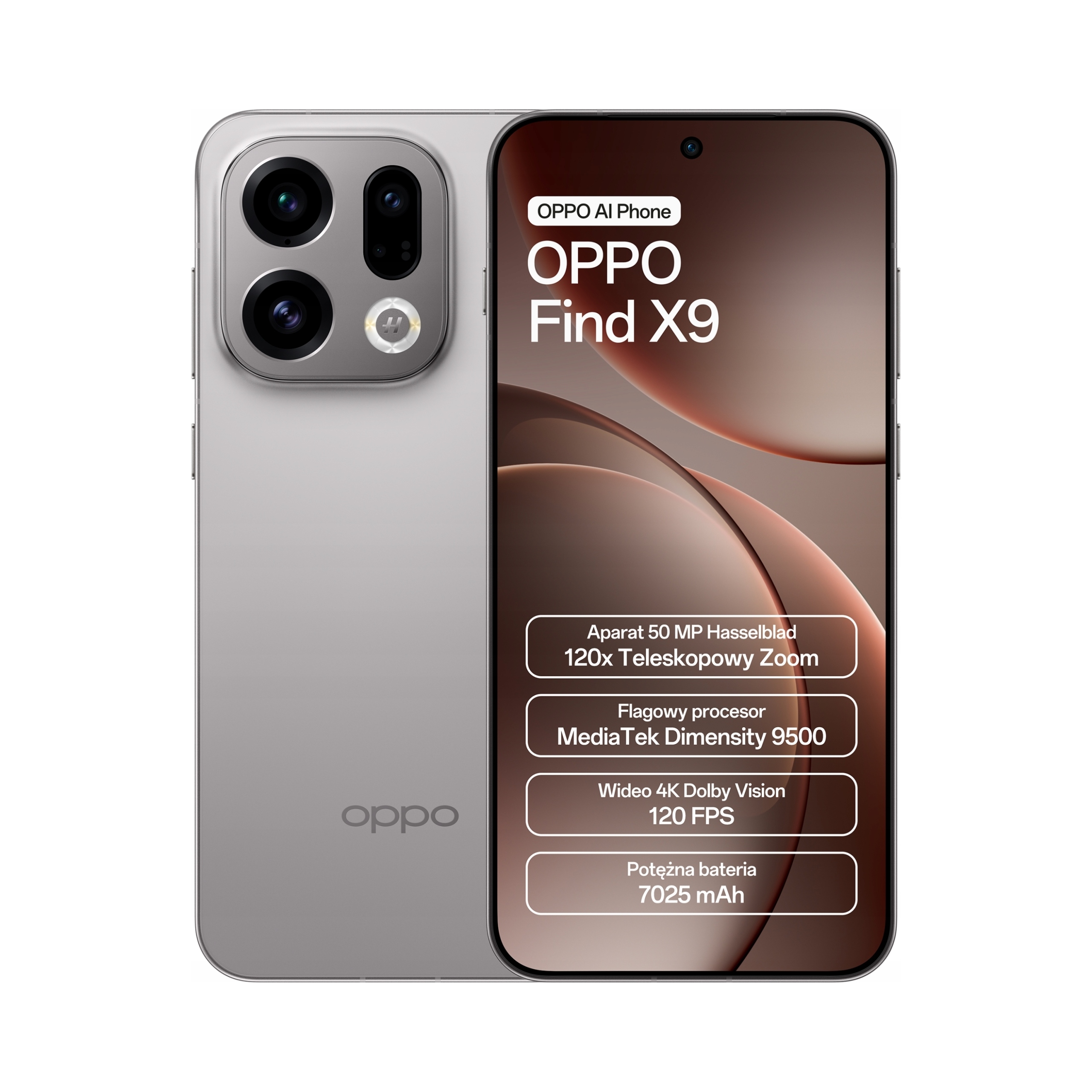 Smartphone Oppo Find X9 12 Gb 512 Gb 5G šedý
