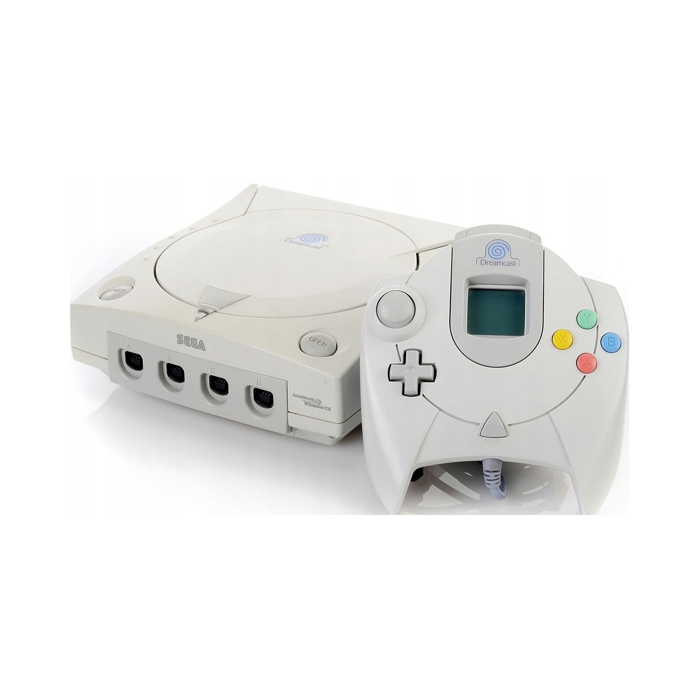 Konsola SEGA Dreamcast z 1x padem, kablem TV i zasilającym
