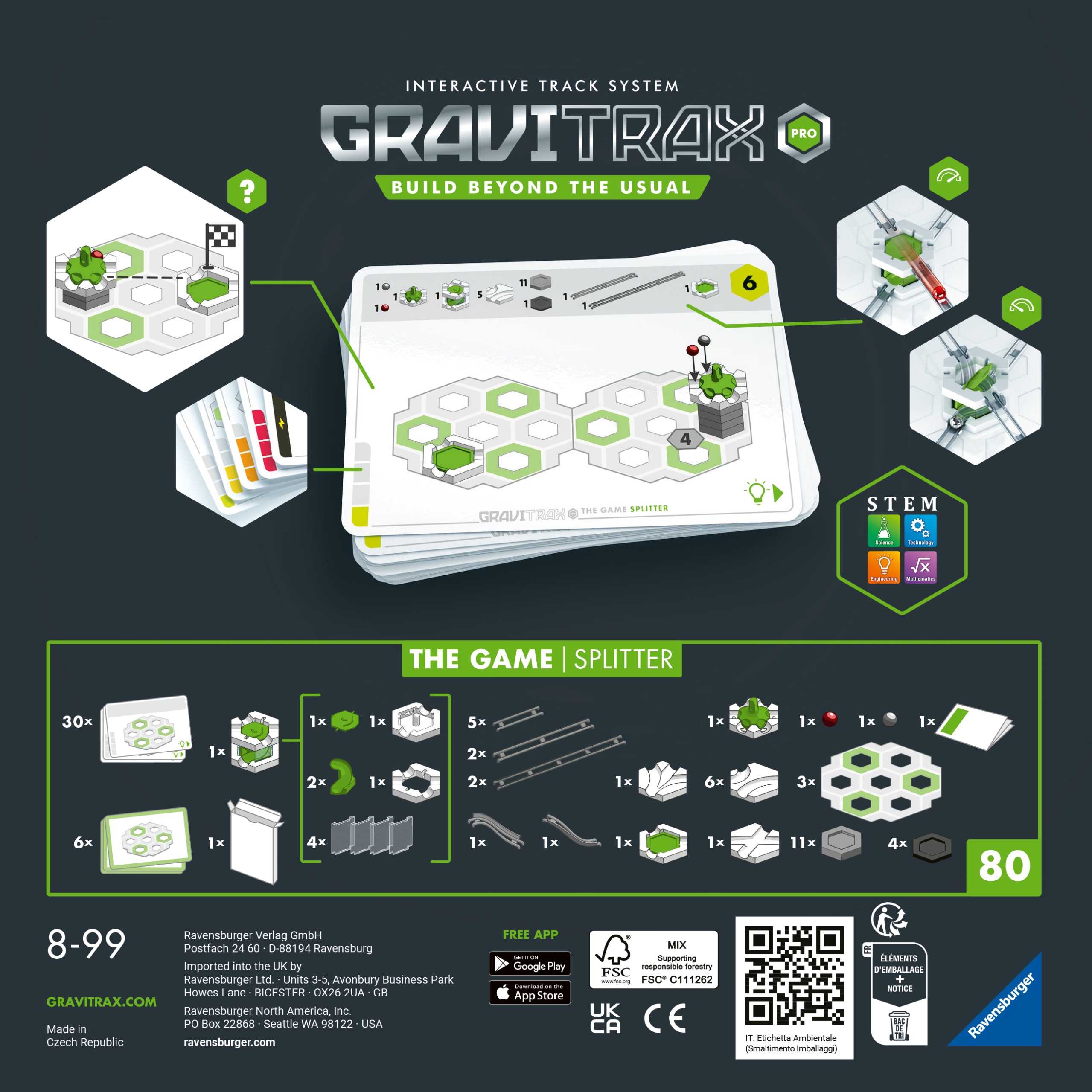 Ravensburger Gravitrax Pro The Game Splitte Set Кількість елементів 80 шт.