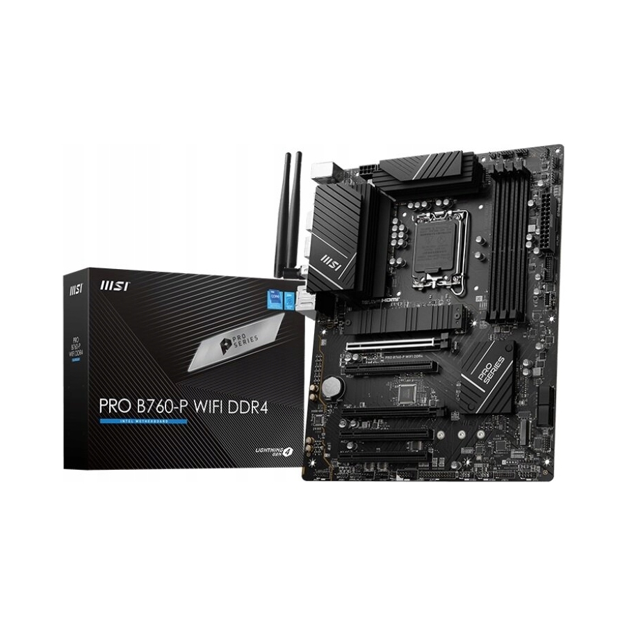 Základná doska Msi Pre B760-P Wifi DDR4 Atx Intel pätica 1700, 4x DDR4