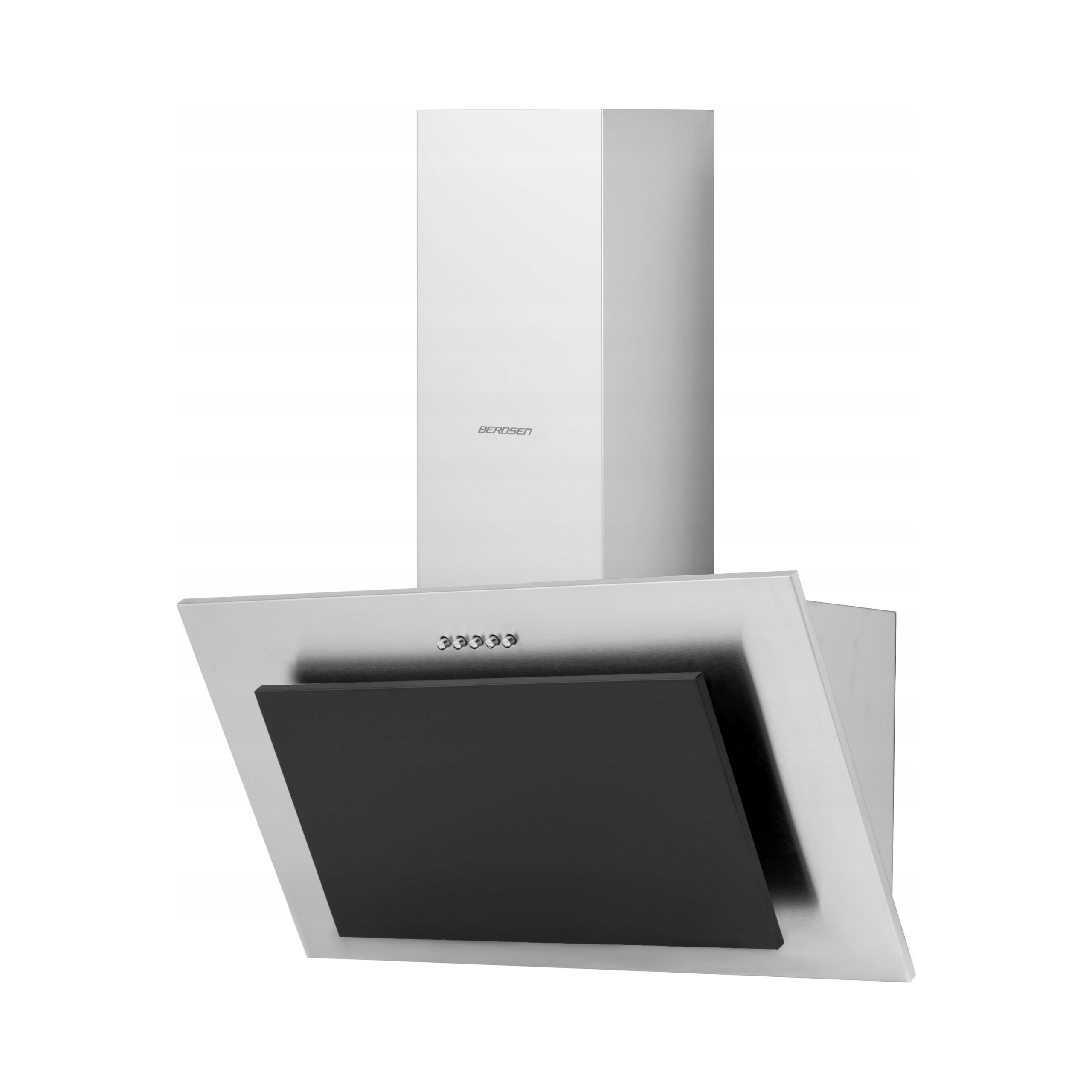 Okap kuchenny kominowy 60cm Inox czarny BT-209