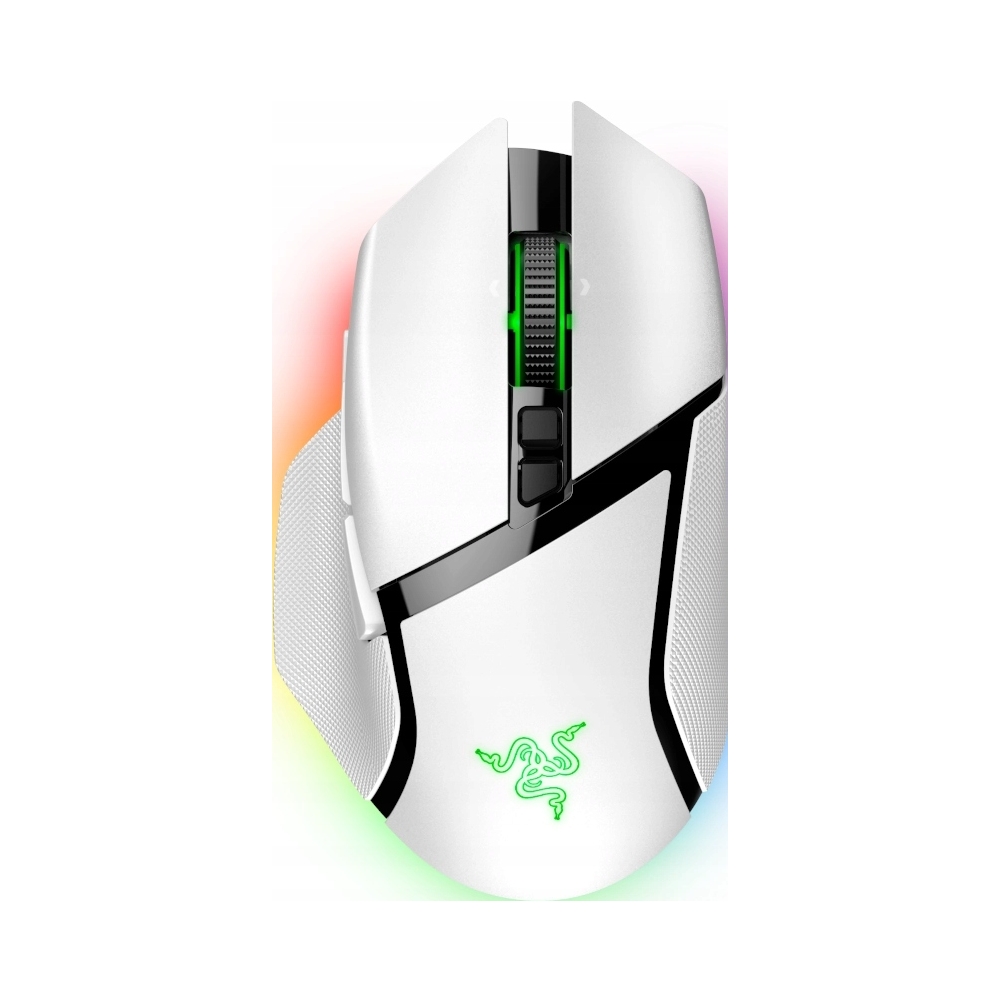 RAZER Mysz Gamingowa Basilisk V3 Pro Bezprzewodowa, Biała — 5