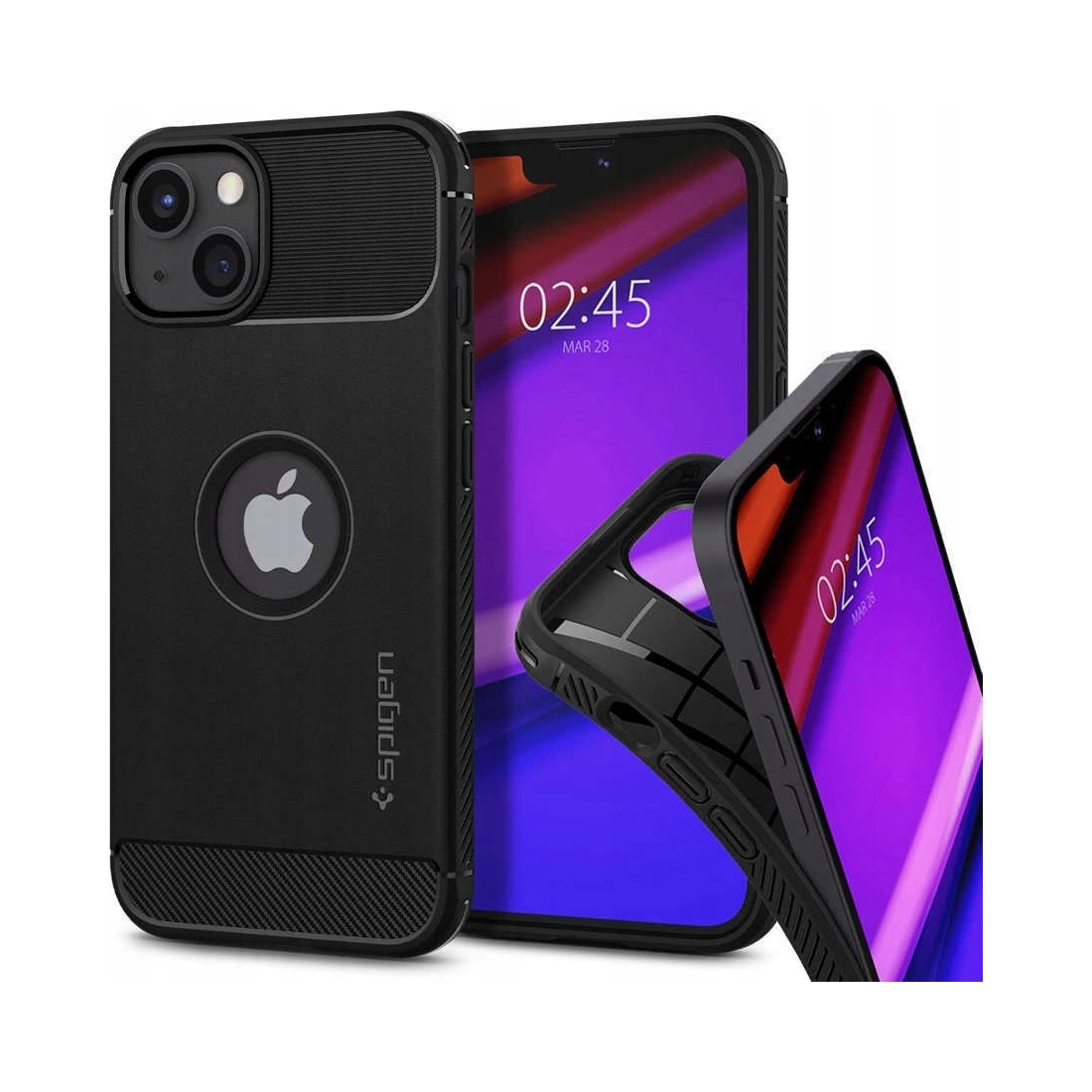 Spigen Rugged Armor etui do iPhone 13 czarne