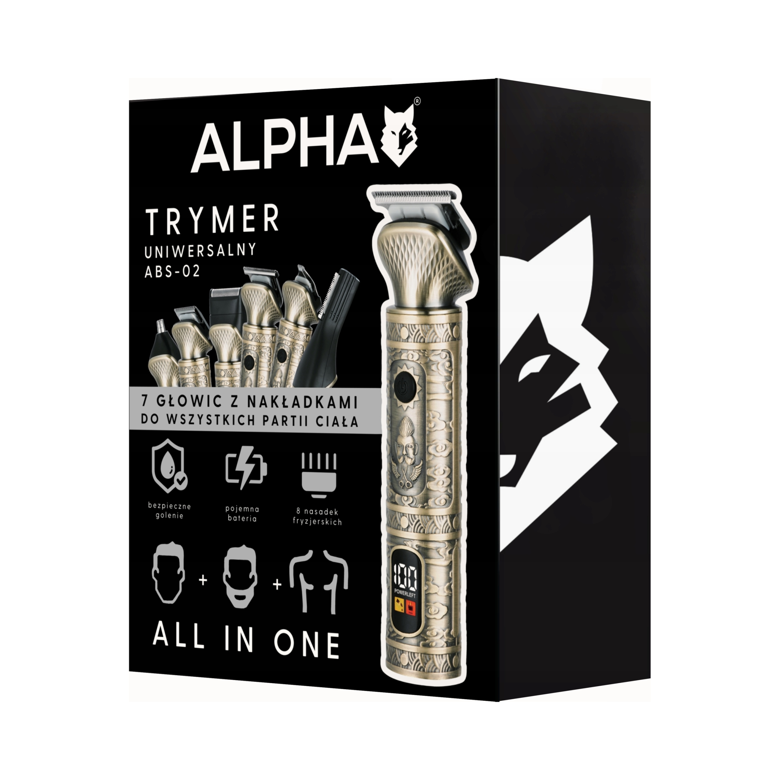 Stříhací Strojek Na Vlasy, vousy 7v1 zastřihovač nosu Holicí Strojek Alpha