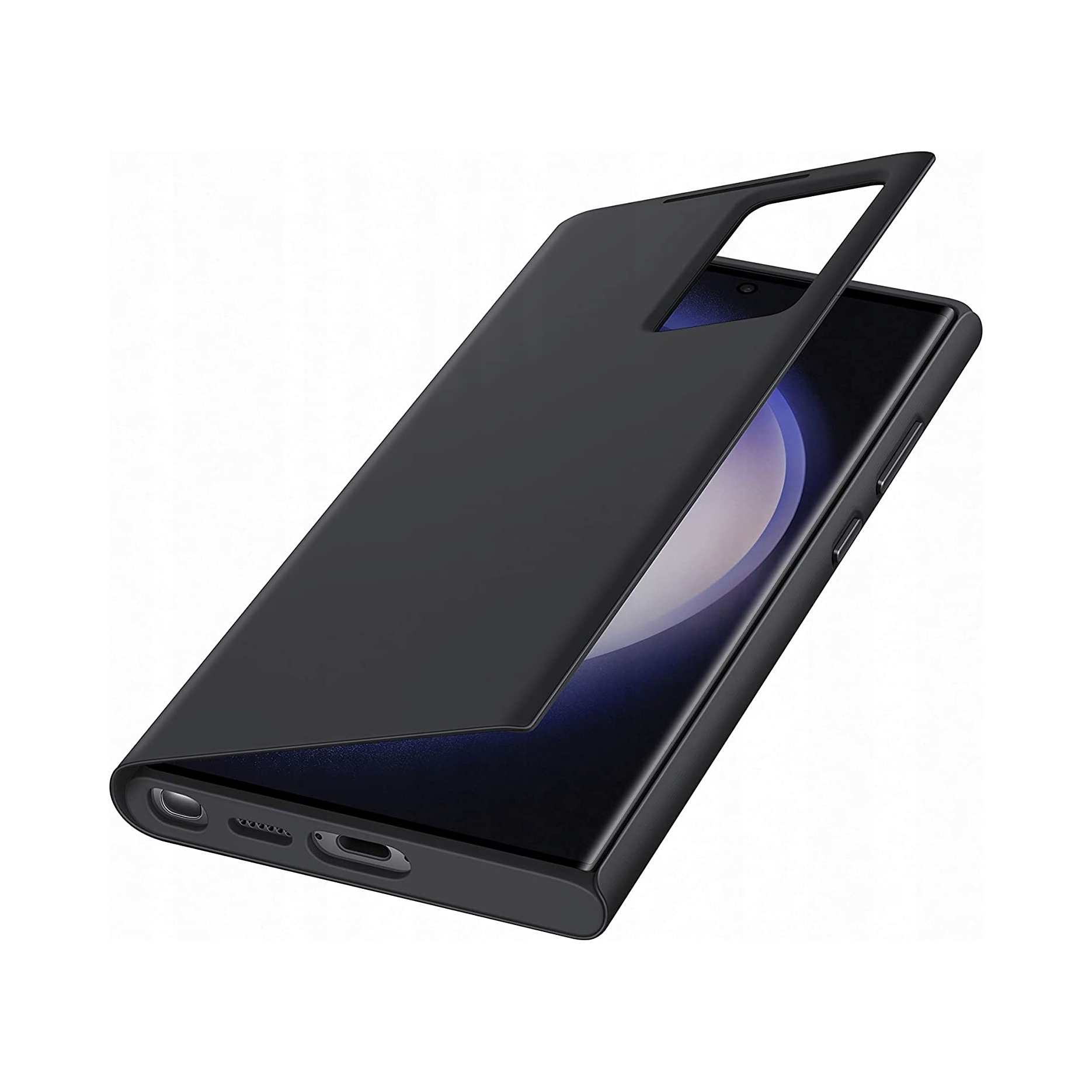 Originální Pouzdro Pro Samsung Galaxy S23 Ultra Smart View Wallet Case, Černé