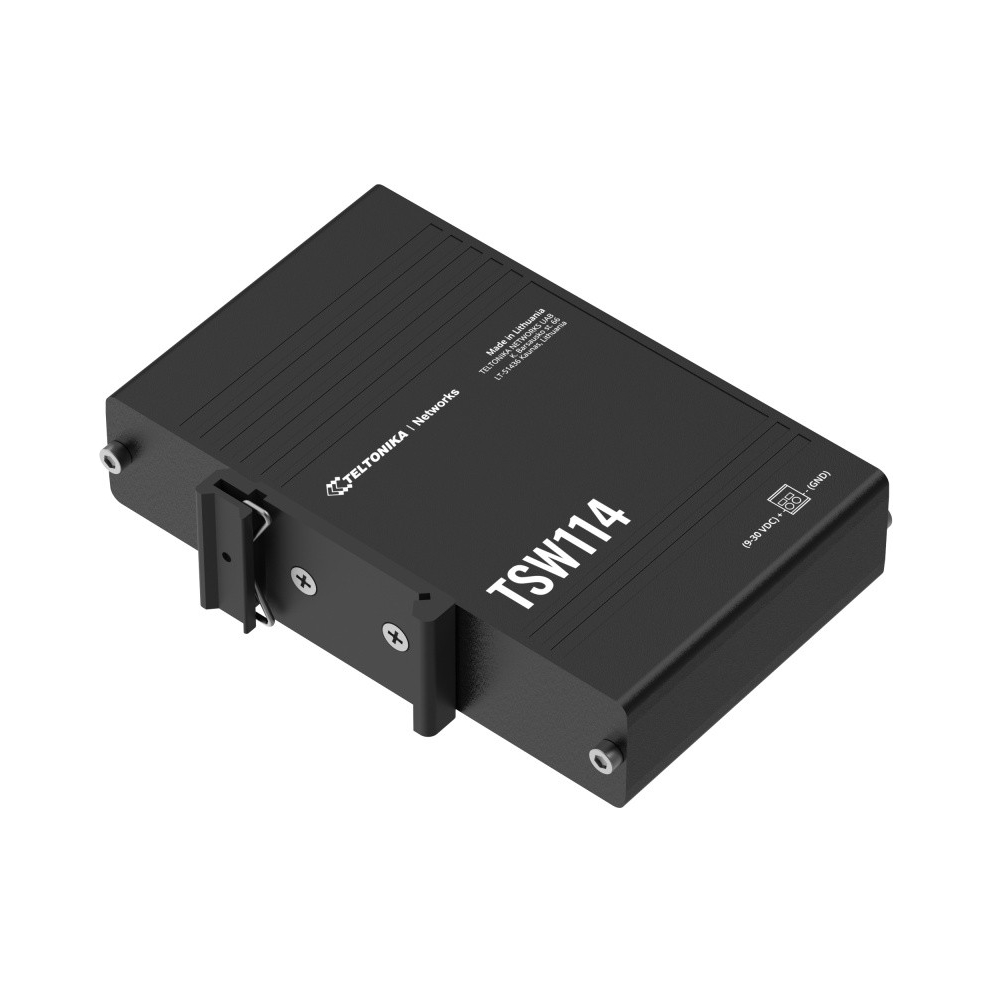 Teltonika TSW114 Switch 5x RJ45 1000Mb/ s, szyna Din Teltonika