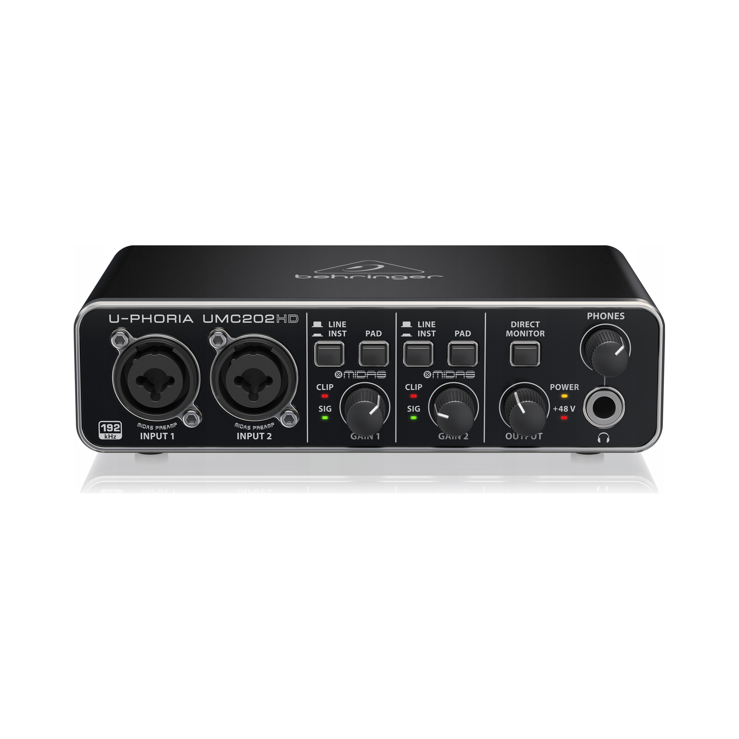 Behringer UMC202HD Audio Rozhranie Usb 24BIT 192kHz Midas Pro Studio