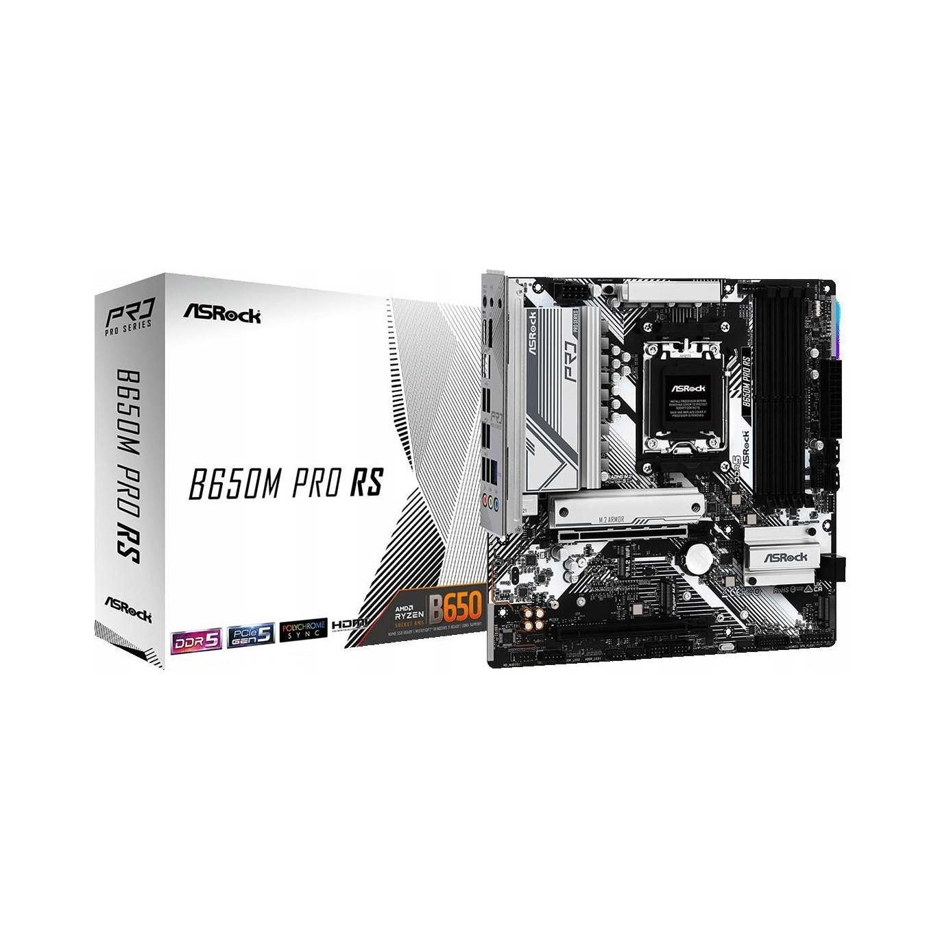 Материнская плата ASRock B650M Pro RS Micro ATX