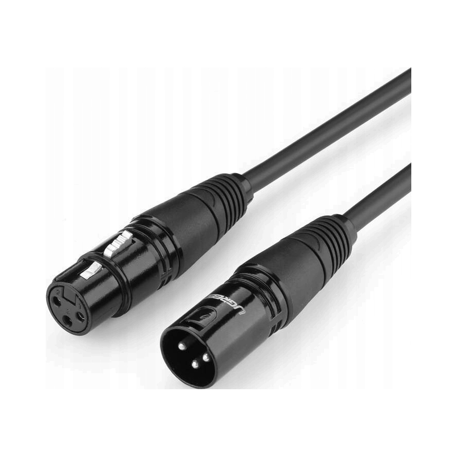 Ugreen AV130 Kabel Xlr żeński do Xlr męski 5m (czarny) Ugreen