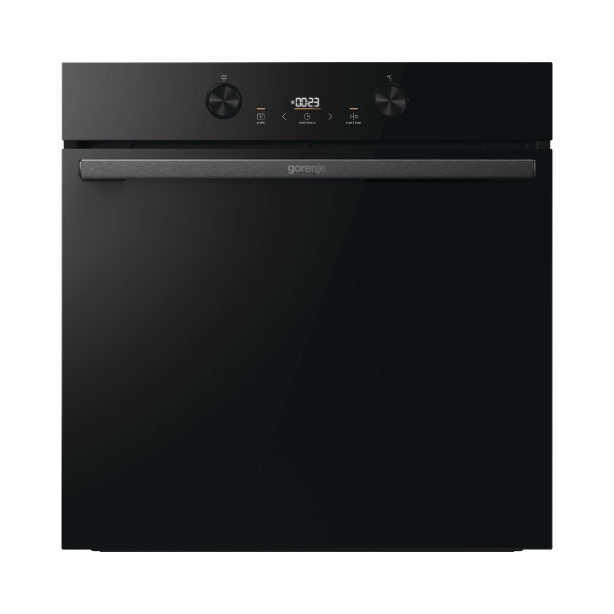 Piekarnik elektryczny z funkcją pary Gorenje BOS6737E05DBG BigSpace ExtraSteam Pizza 300 AirFry Czarne szkło