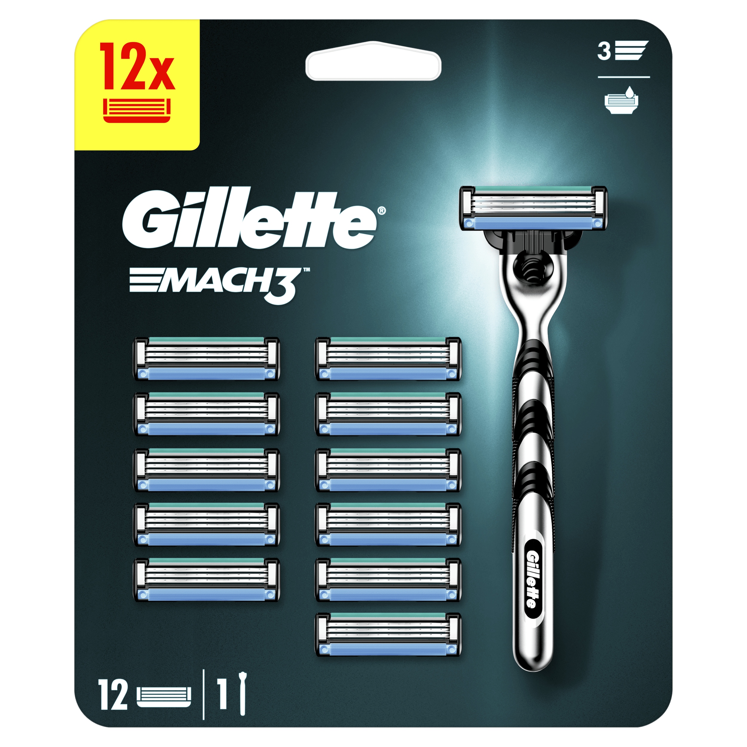 

Gillette Mach3 Maszynka do golenia 12 Ostrzy
