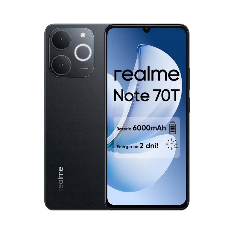 Smartfon realme Note 70T 4/256GB Obsidian Black