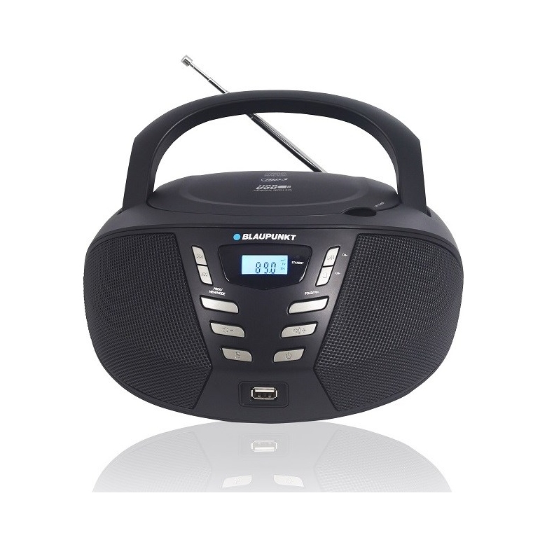 Přenosné rádio Boombox Blaupunkt BB7BK FM/CD/MP3/USB/AUX Černé