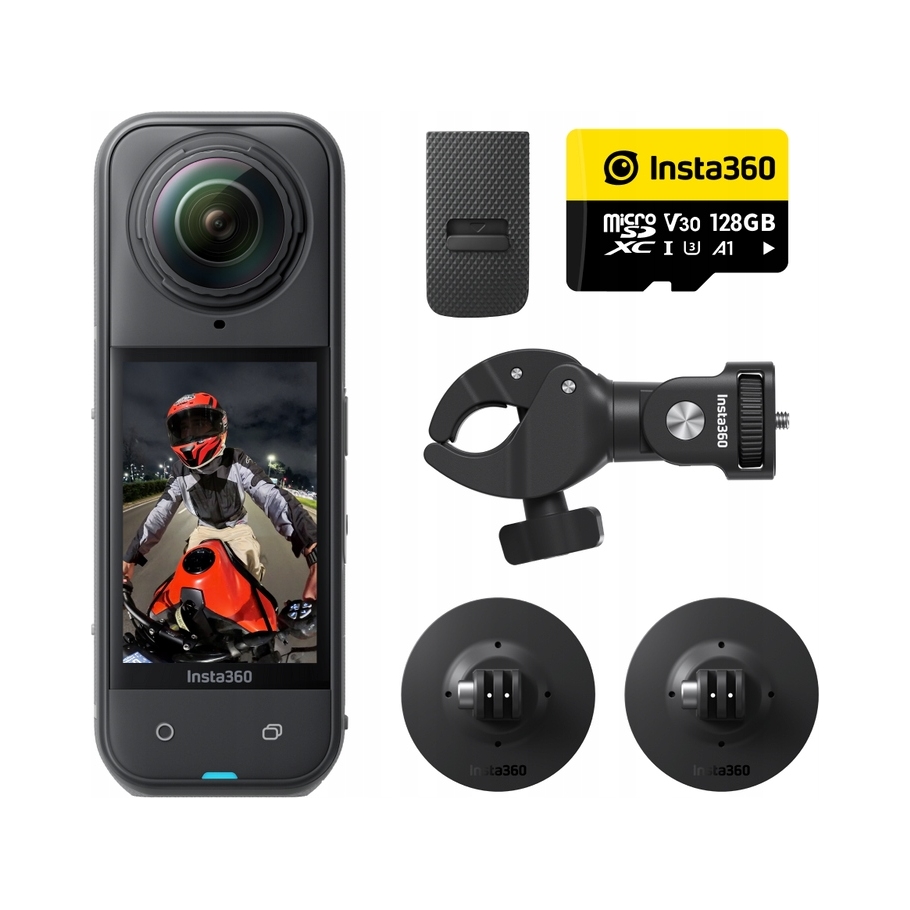 Športová kamera Insta360 X5 Motorcycle Bundle 4K Uhd