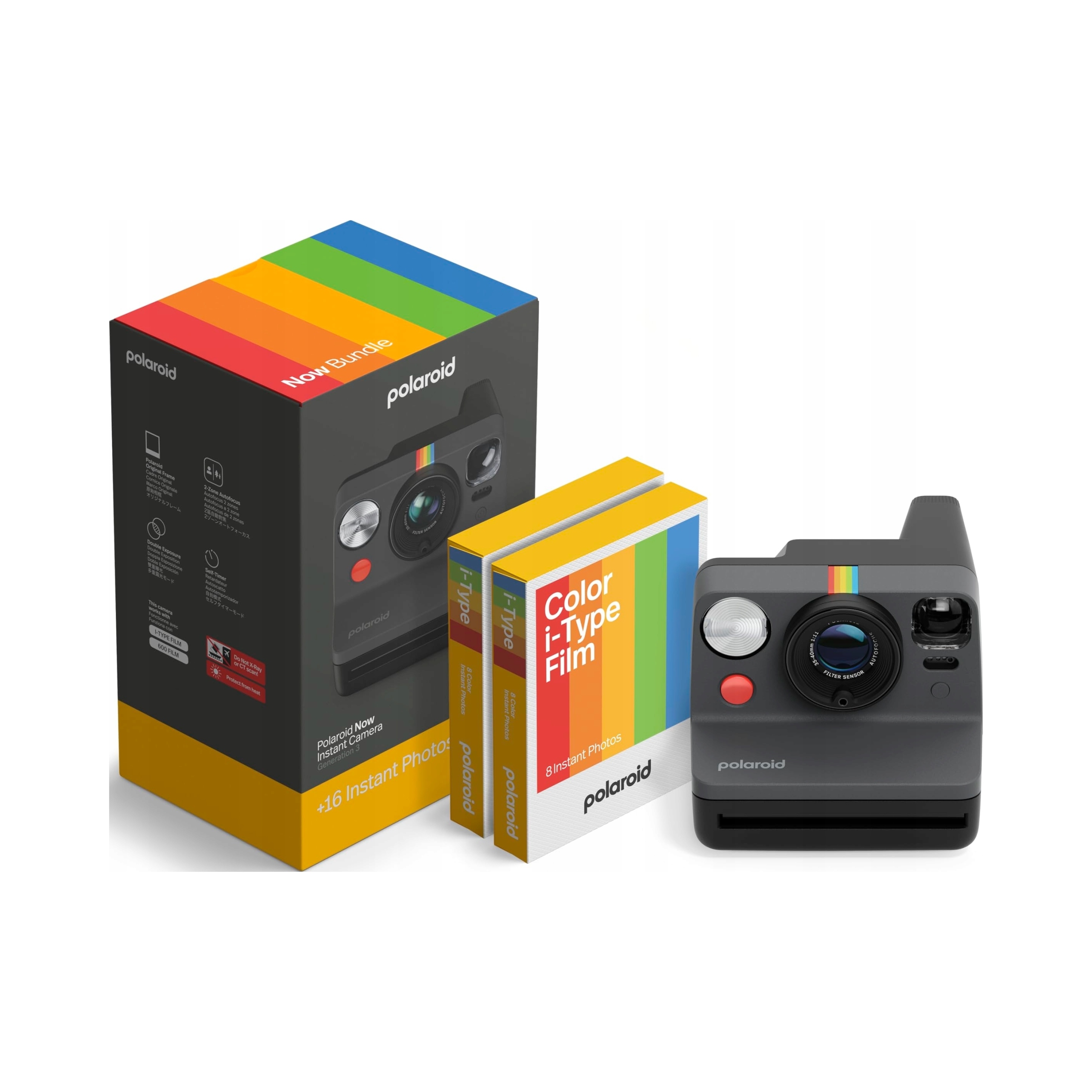 Polaroid Now Gen3 z filmem kolorowym (16 zdjęć)
