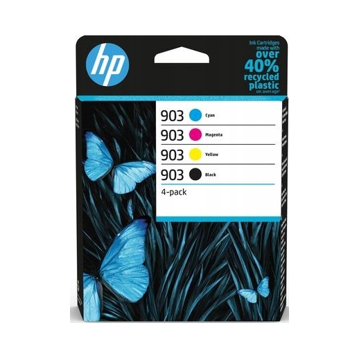 4x atrament Hp 903 Cmyk sada 6ZC73A originálny