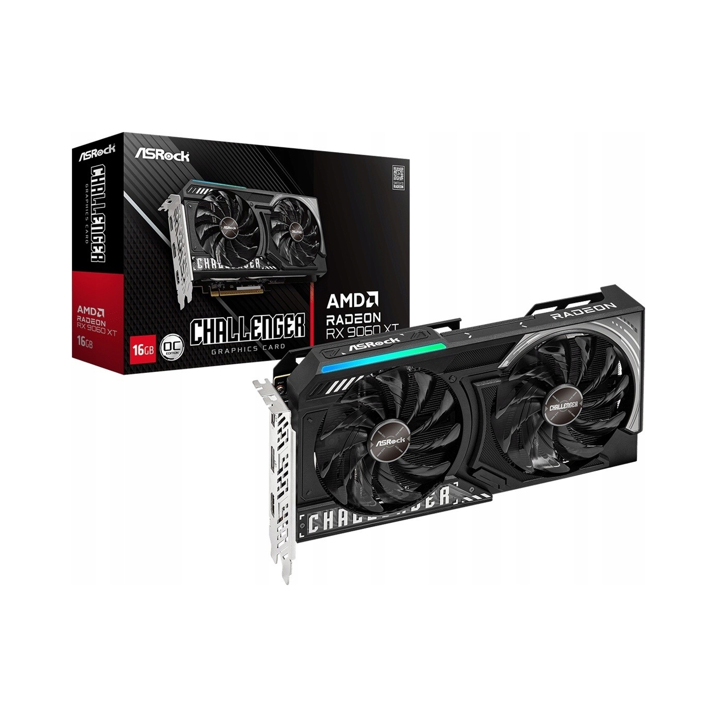 Grafická karta ASrock Radeon Rx 9060 Xt Challenger Oc 16GB GDDR6 128bit