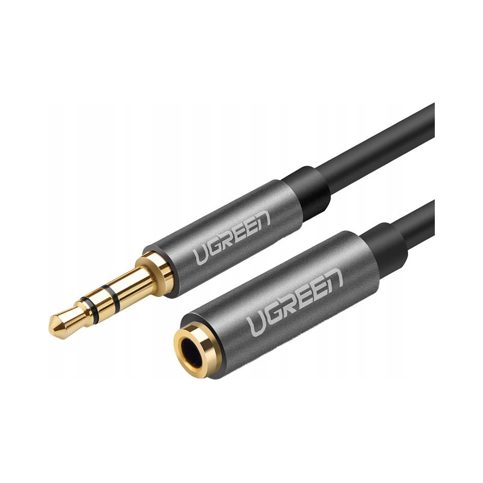 Kabel Ugreen AV118 jack 3. 5mm- jack 3. 5mm 5m (czarny) Ugreen