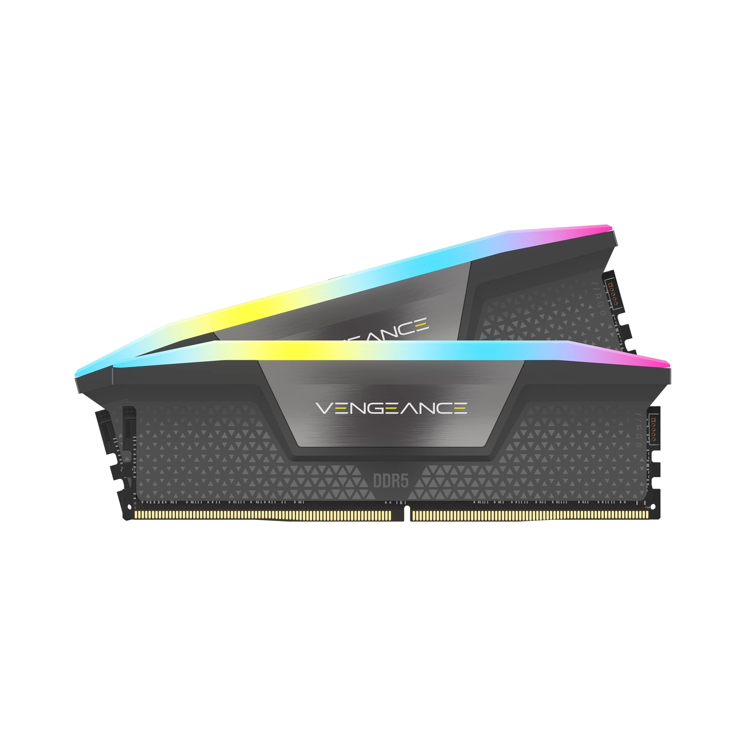 CORSAIR VENGEANCE RGB DDR5 32GB (2 x 16GB) DDR5 6400 CL36-48-48-104 1.35V XMP & EXPO - Grey — 2