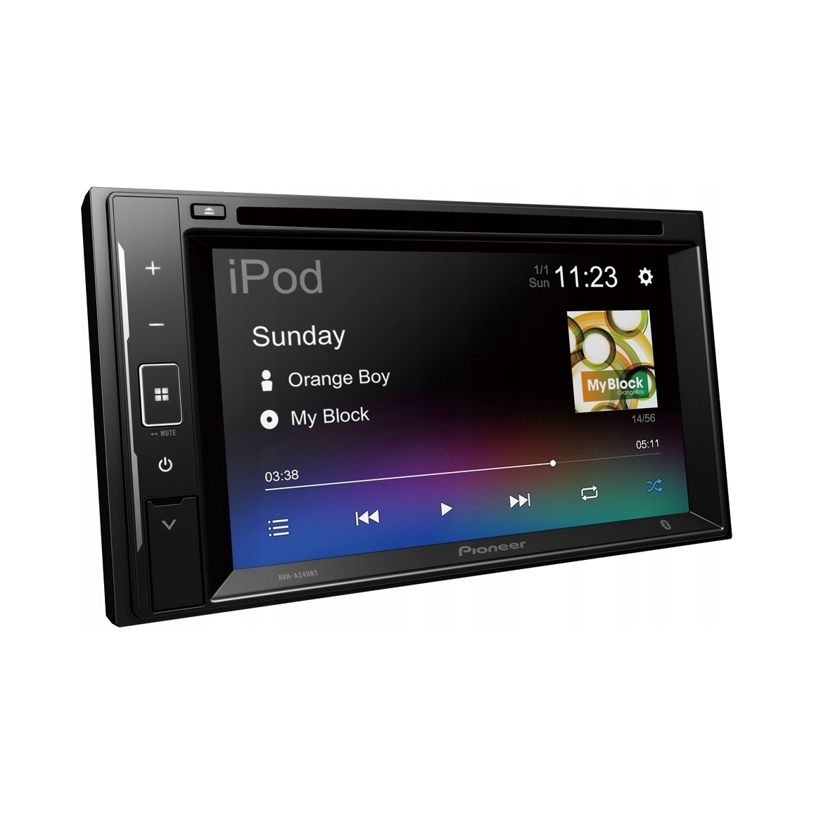 Pioneer AVH-A240BT Autorádio 2DIN CD DVD Bluetooth MP3 Usb LCD 6.2